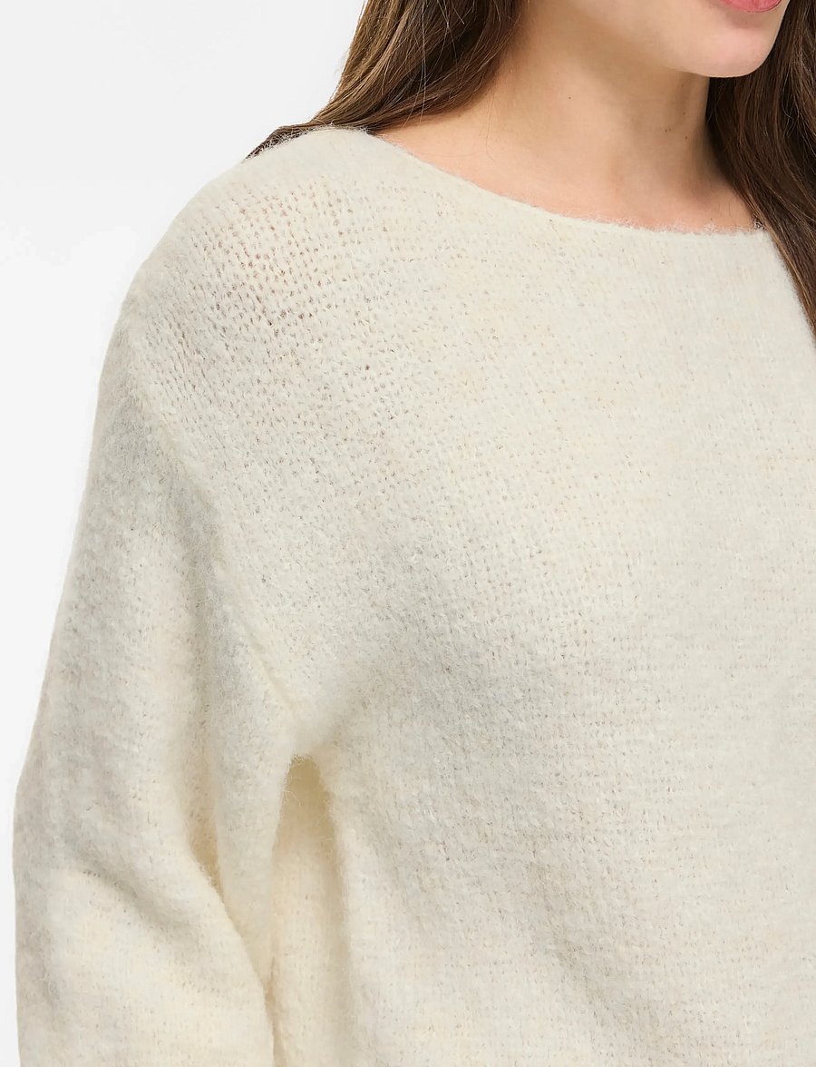 Vila - VIMARLEY L/S KNIT PULLOVER- NOOS - pullover - egret - 5