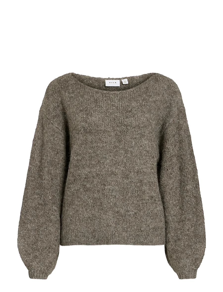 Vila - VIMARLEY L/S KNIT PULLOVER- NOOS - pullover - falcon - 1