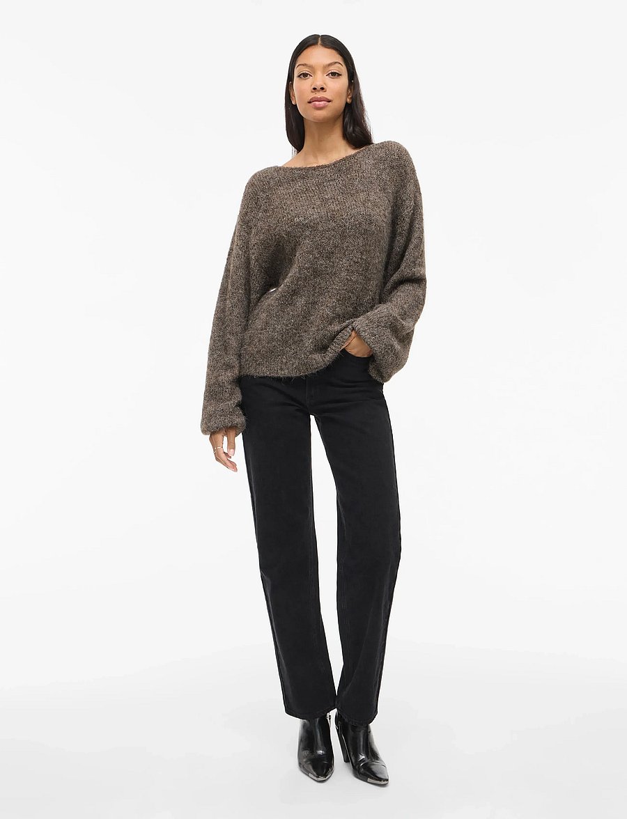 Vila - VIMARLEY L/S KNIT PULLOVER- NOOS - pullover - falcon - 5