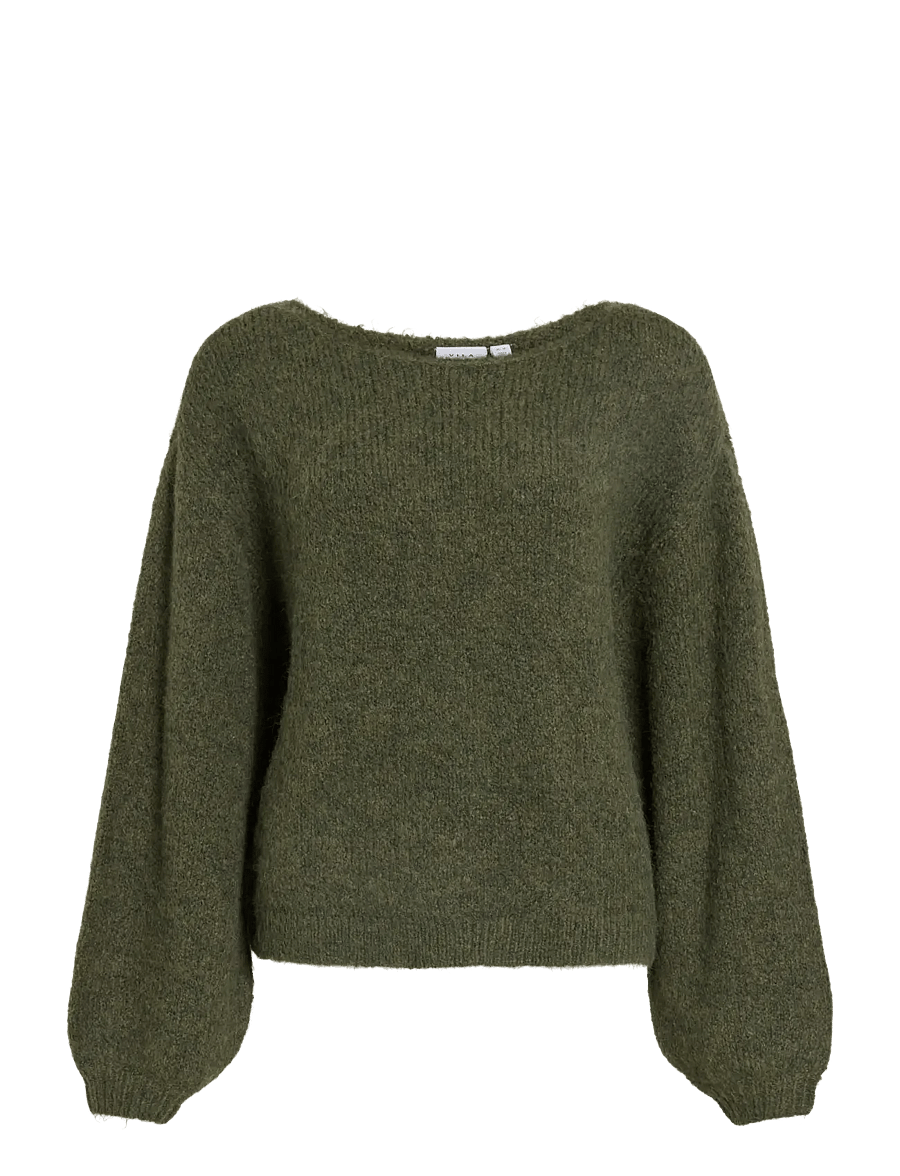 Vila - VIMARLEY L/S KNIT PULLOVER- NOOS - pullover - forest night - 1
