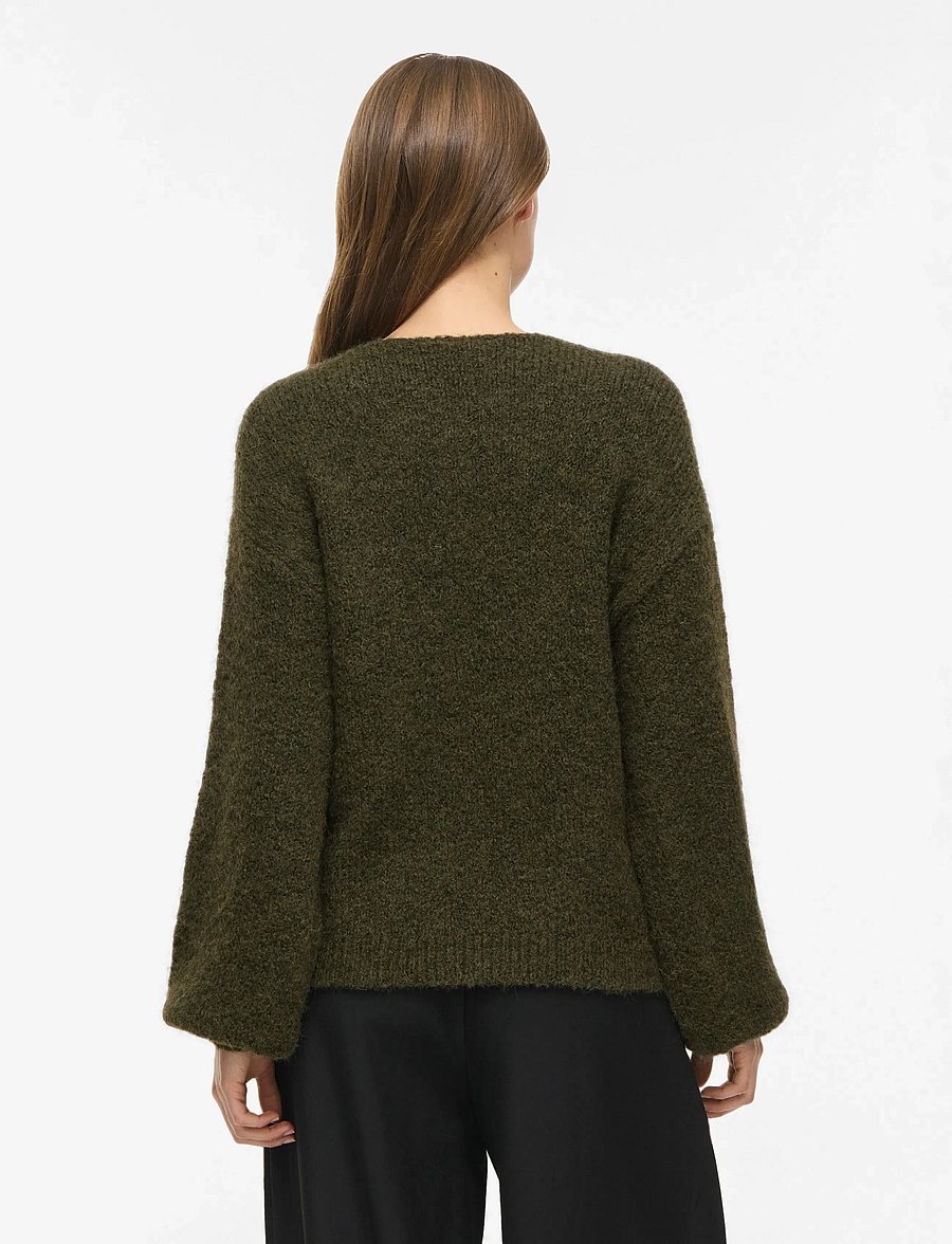 Vila - VIMARLEY L/S KNIT PULLOVER- NOOS - pullover - forest night - 3