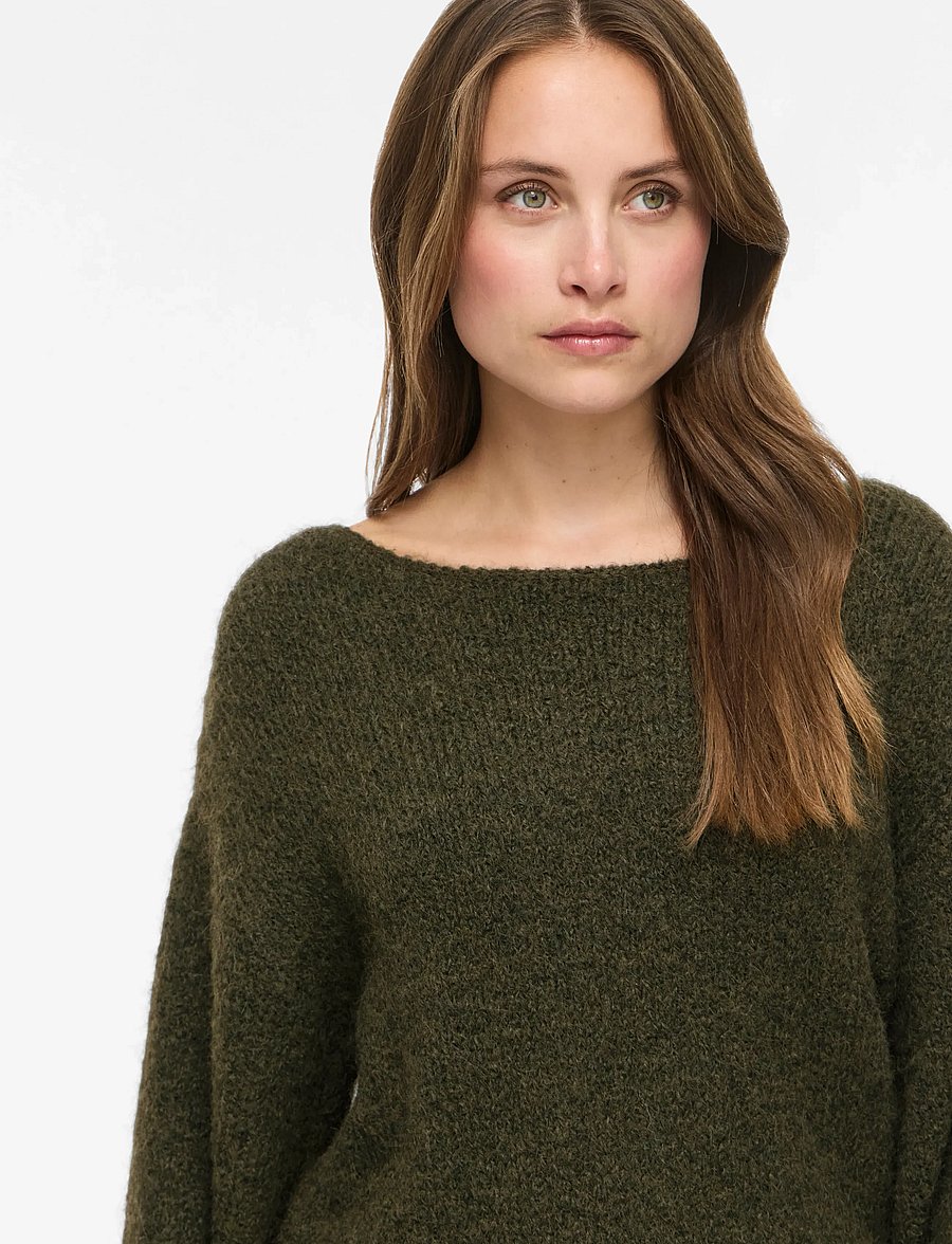 Vila - VIMARLEY L/S KNIT PULLOVER- NOOS - pullover - forest night - 5