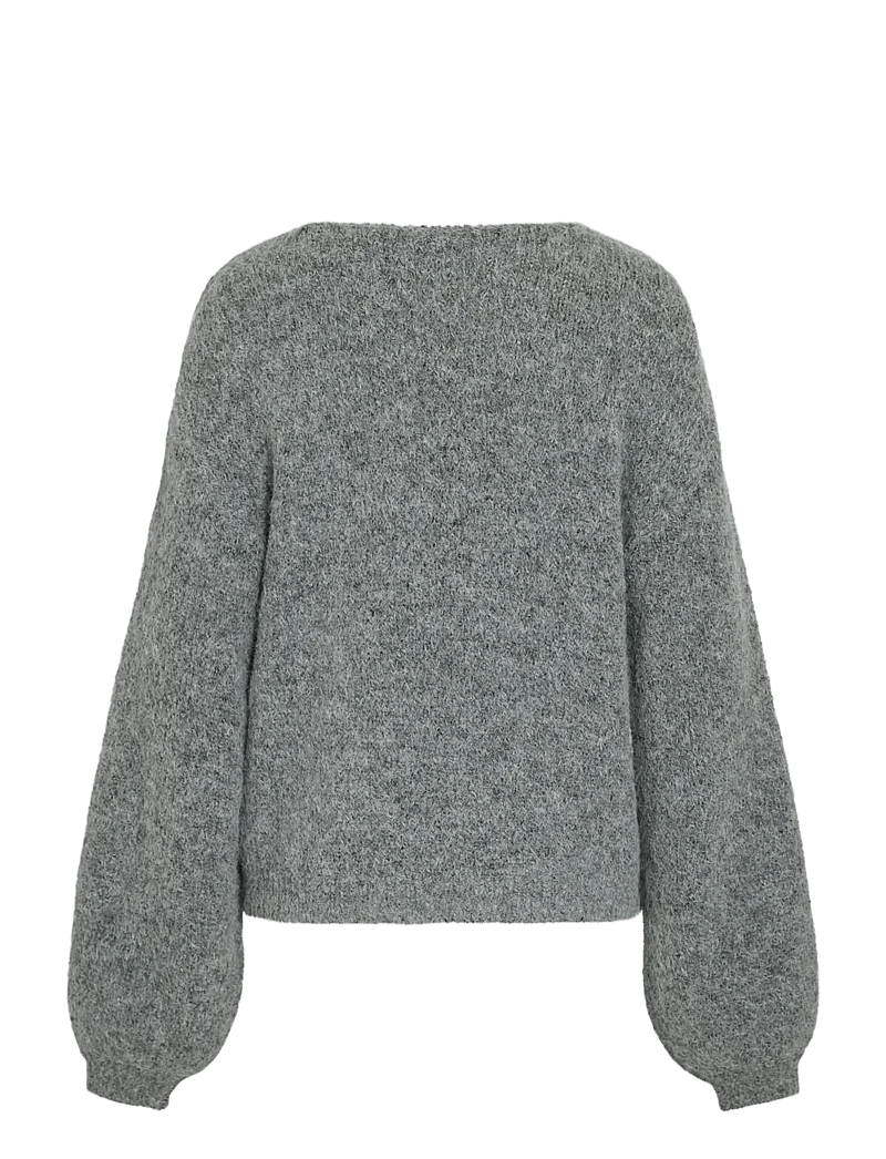 Vila - VIMARLEY L/S KNIT PULLOVER- NOOS - sviitrid - medium grey melange - 2