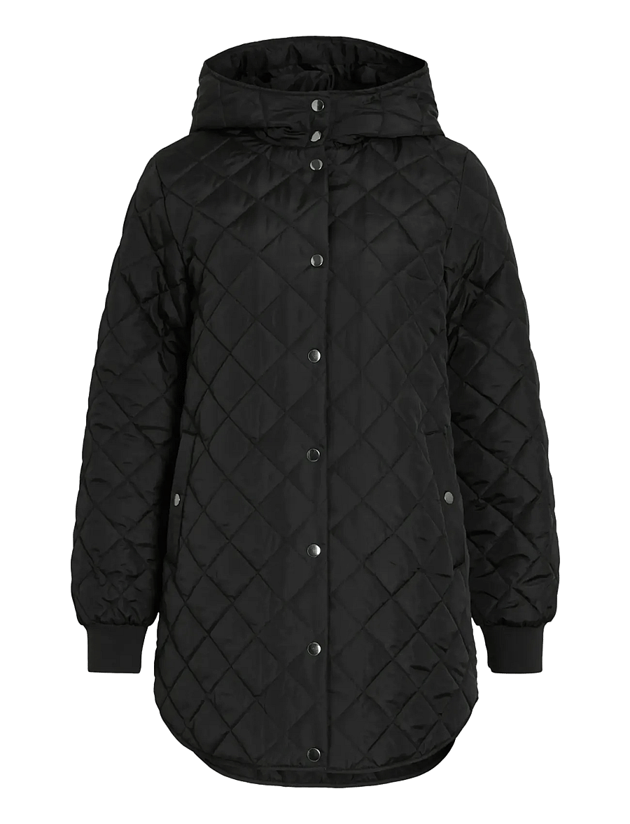 Vila - VITATE L/S HOODED JACKET - NOOS - black beauty - 1