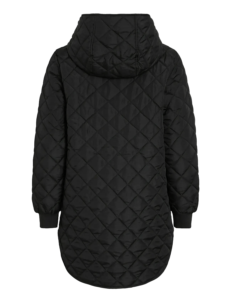 Vila - VITATE L/S HOODED JACKET - NOOS - black beauty - 2
