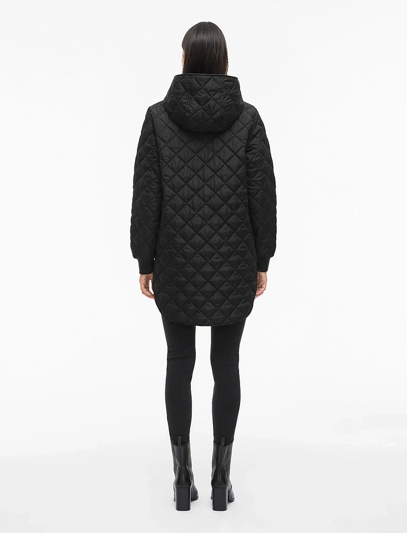 Vila - VITATE L/S HOODED JACKET - NOOS - black beauty - 3