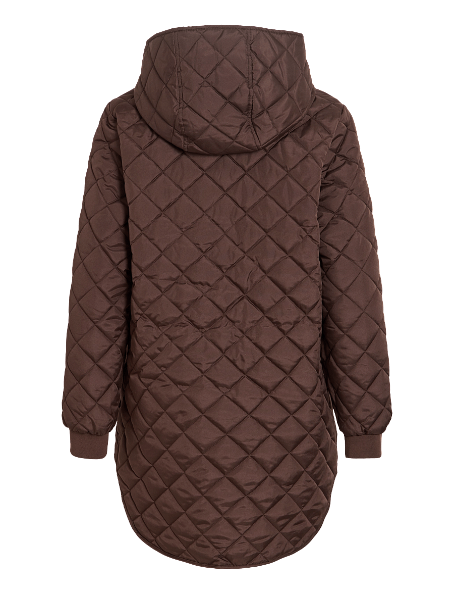 Vila - VITATE L/S HOODED JACKET - NOOS - coffee bean - 2