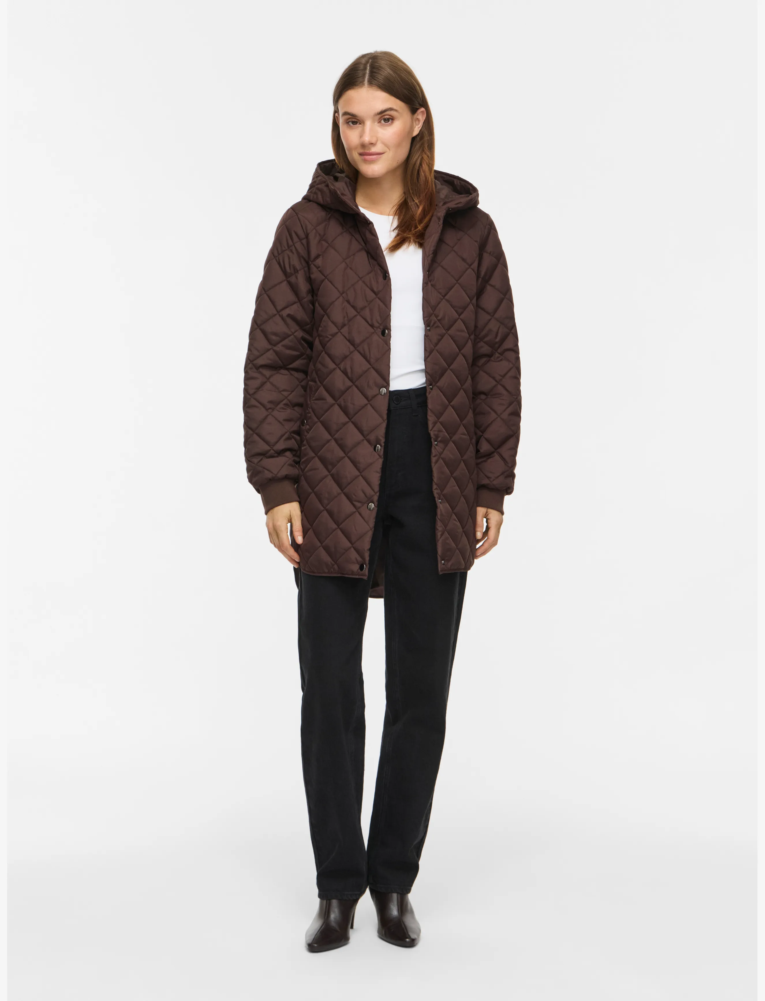 Vila VITATE L/S HOODED JACKET - NOOS - Vila - COFFEE BEAN / brown