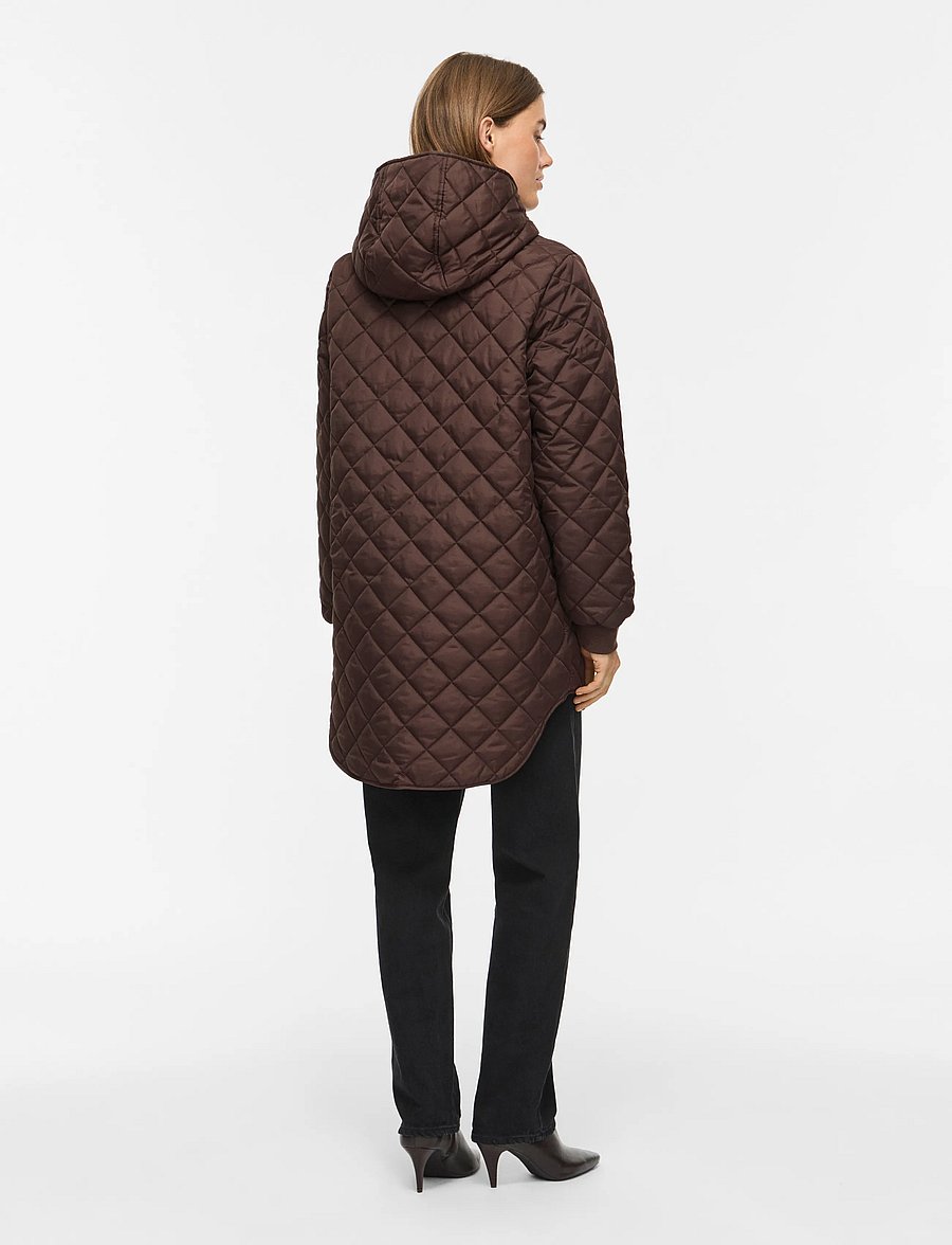 Vila - VITATE L/S HOODED JACKET - NOOS - coffee bean - 3