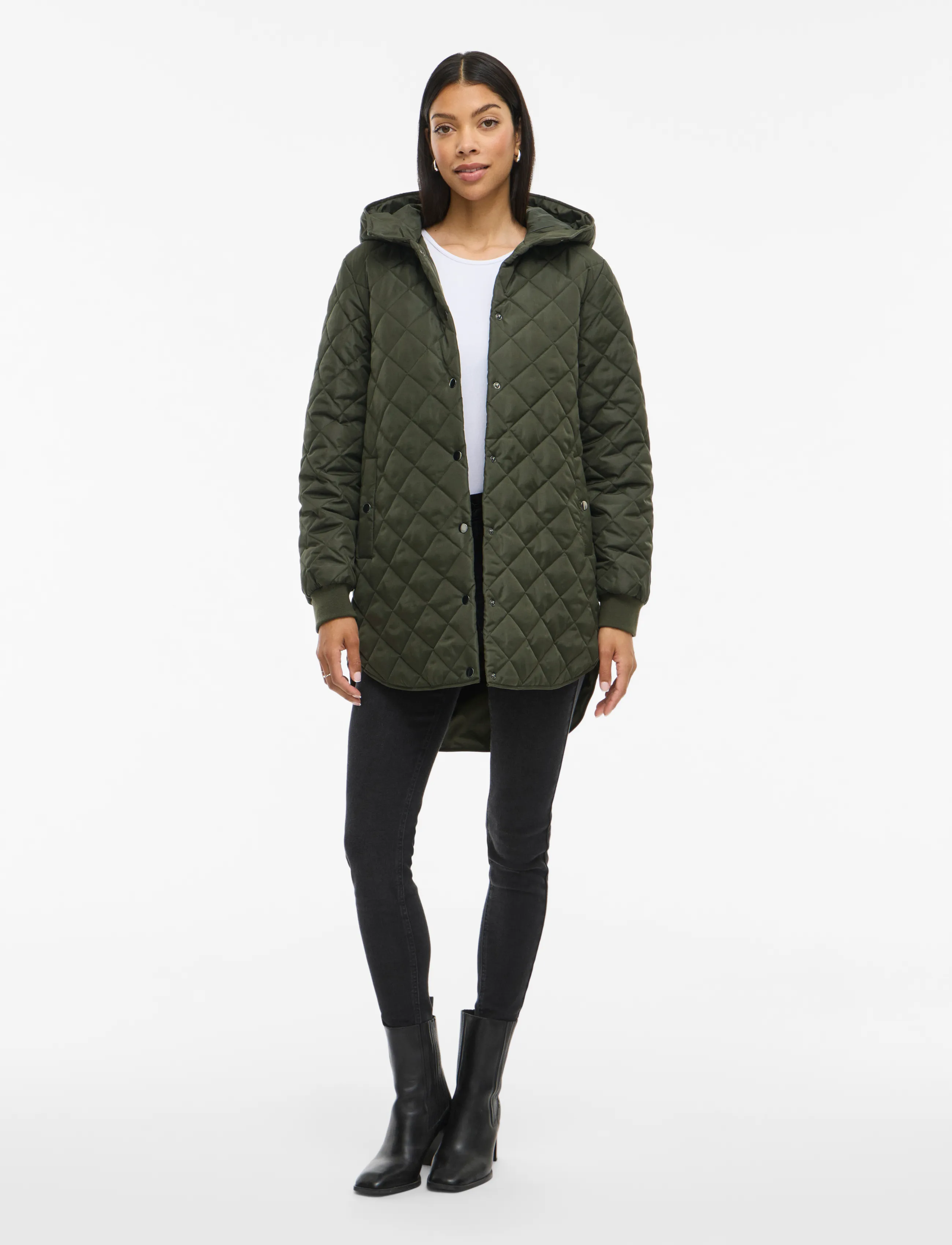 Vila - VITATE L/S HOODED JACKET - NOOS - deep depths - 4
