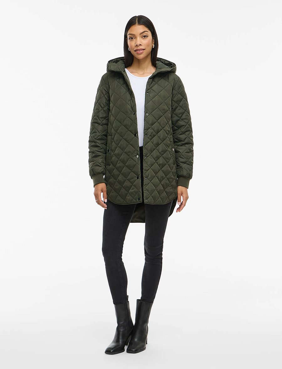 Vila - VITATE L/S HOODED JACKET - NOOS - deep depths - 4