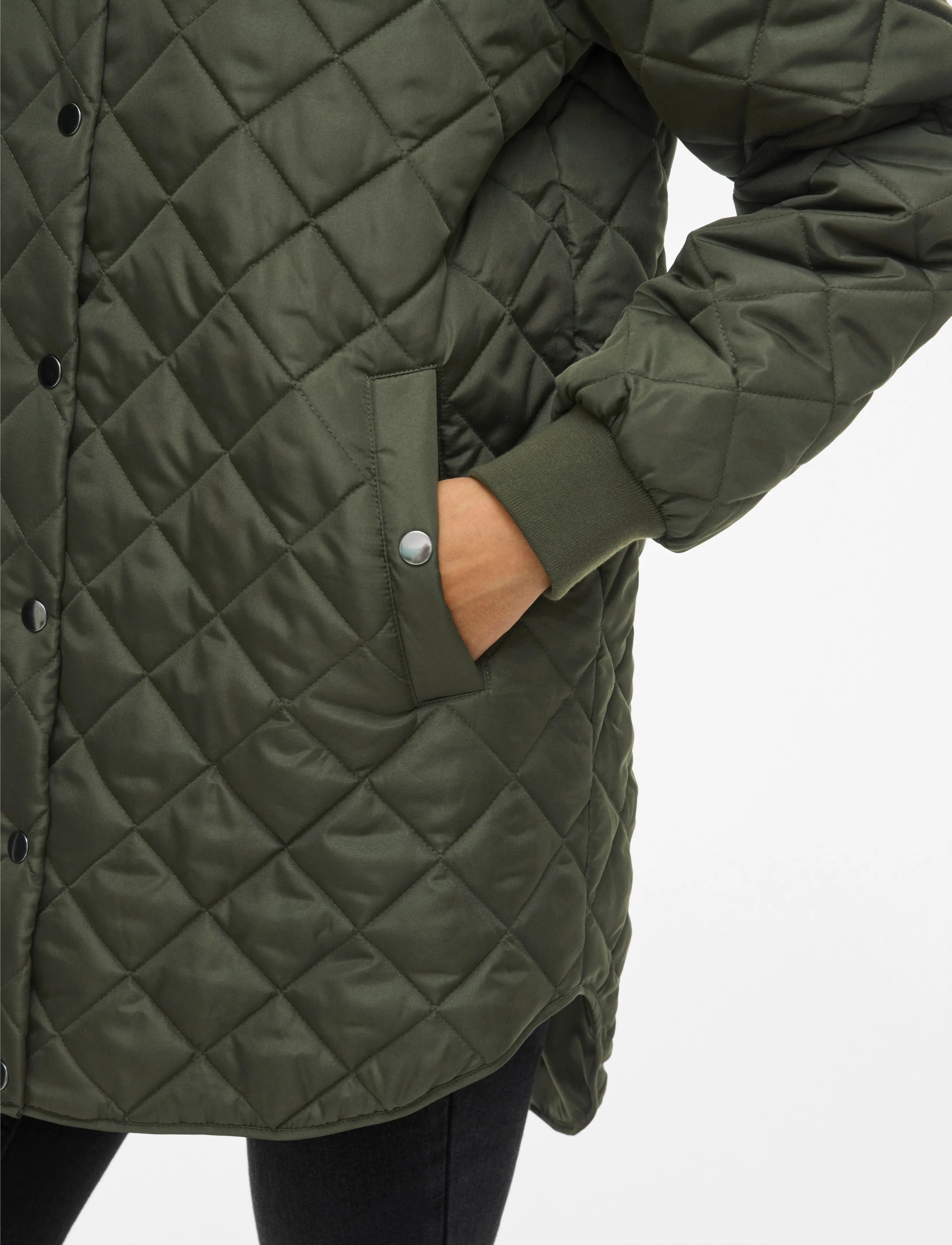 Vila - VITATE L/S HOODED JACKET - NOOS - deep depths - 5
