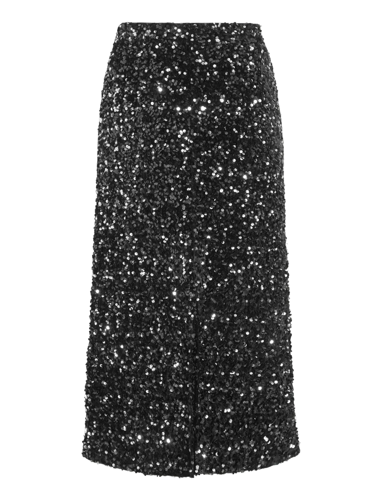Vila - VIFAITH HW MIDI SEQUIN SKIRT/1 - sequin skirts - black beauty - 2