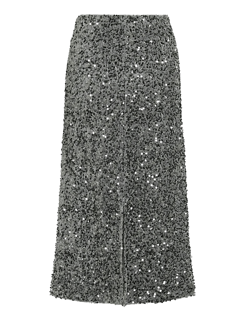 Vila - VIFAITH HW MIDI SEQUIN SKIRT/1 - pailletten-röcke - poppy seed - 1