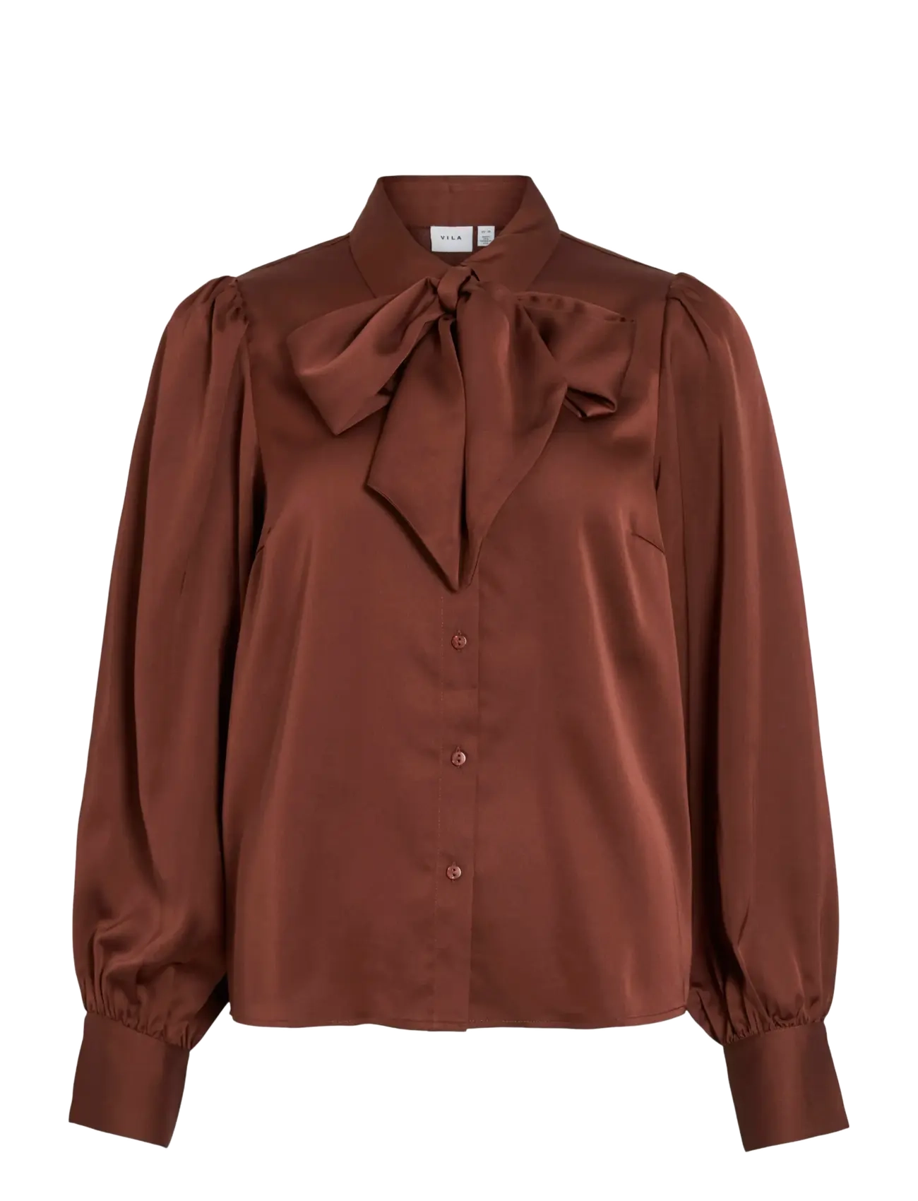 Vila VILUCHA L/S SHIRT/BFS - Transitional Layering - CHERRY MAHOGANY / brown