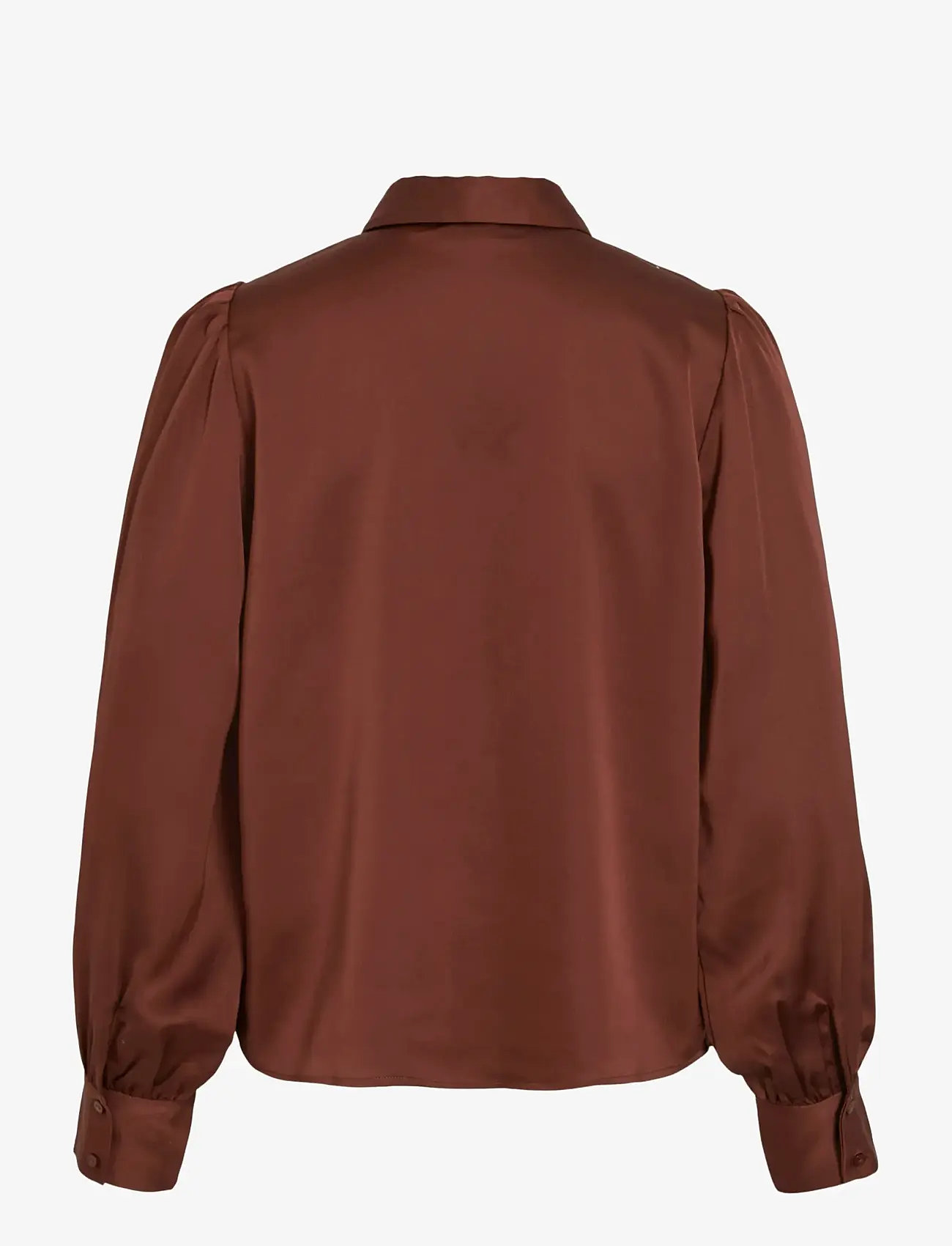 Vila - VILUCHA L/S SHIRT/BFS - langærmede skjorter - cherry mahogany - 1