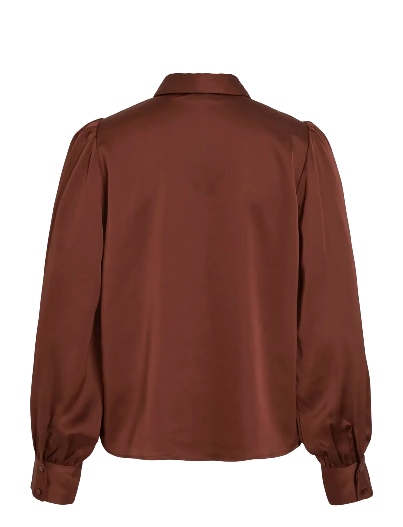 Vila - VILUCHA L/S SHIRT/BFS - pitkähihaiset paidat - cherry mahogany - 2