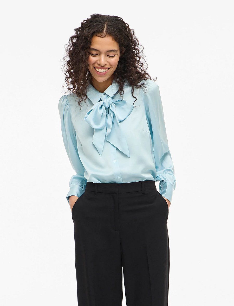 Vila - VILUCHA L/S SHIRT/BFS - chemises à manches longues - winter sky - 0