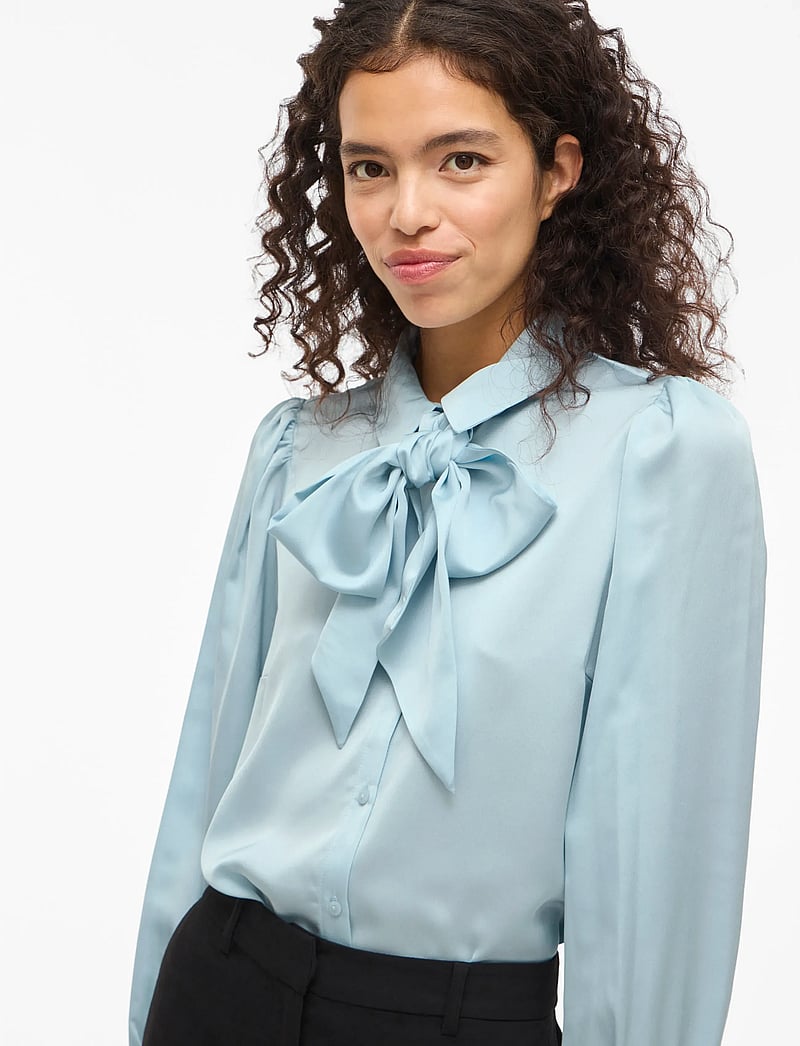 Vila - VILUCHA L/S SHIRT/BFS - långärmade skjortor - winter sky - 5