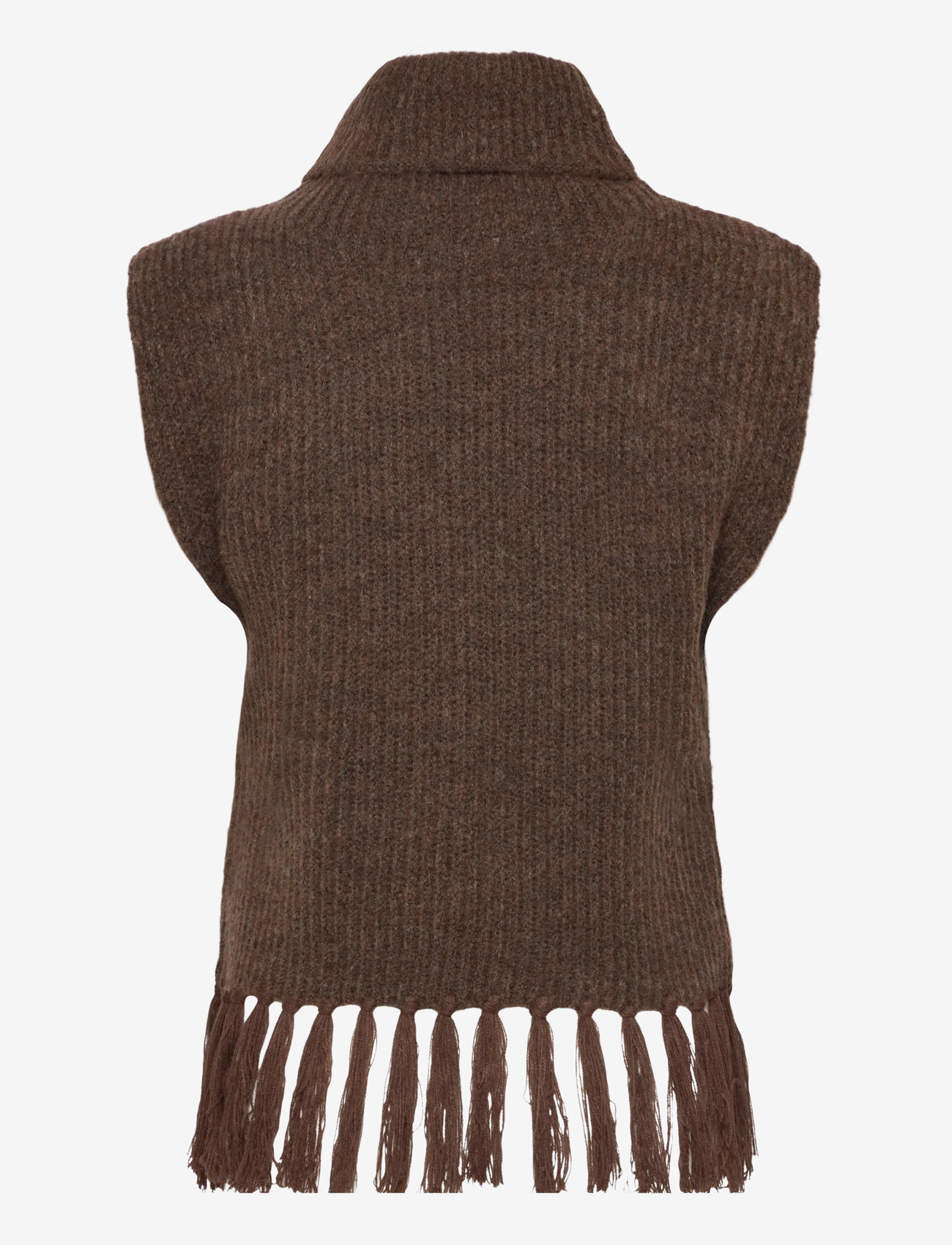 Vila - VIZARIAH HIGH NECK PONCHO/KA - gebreide vesten - chocolate brown - 1
