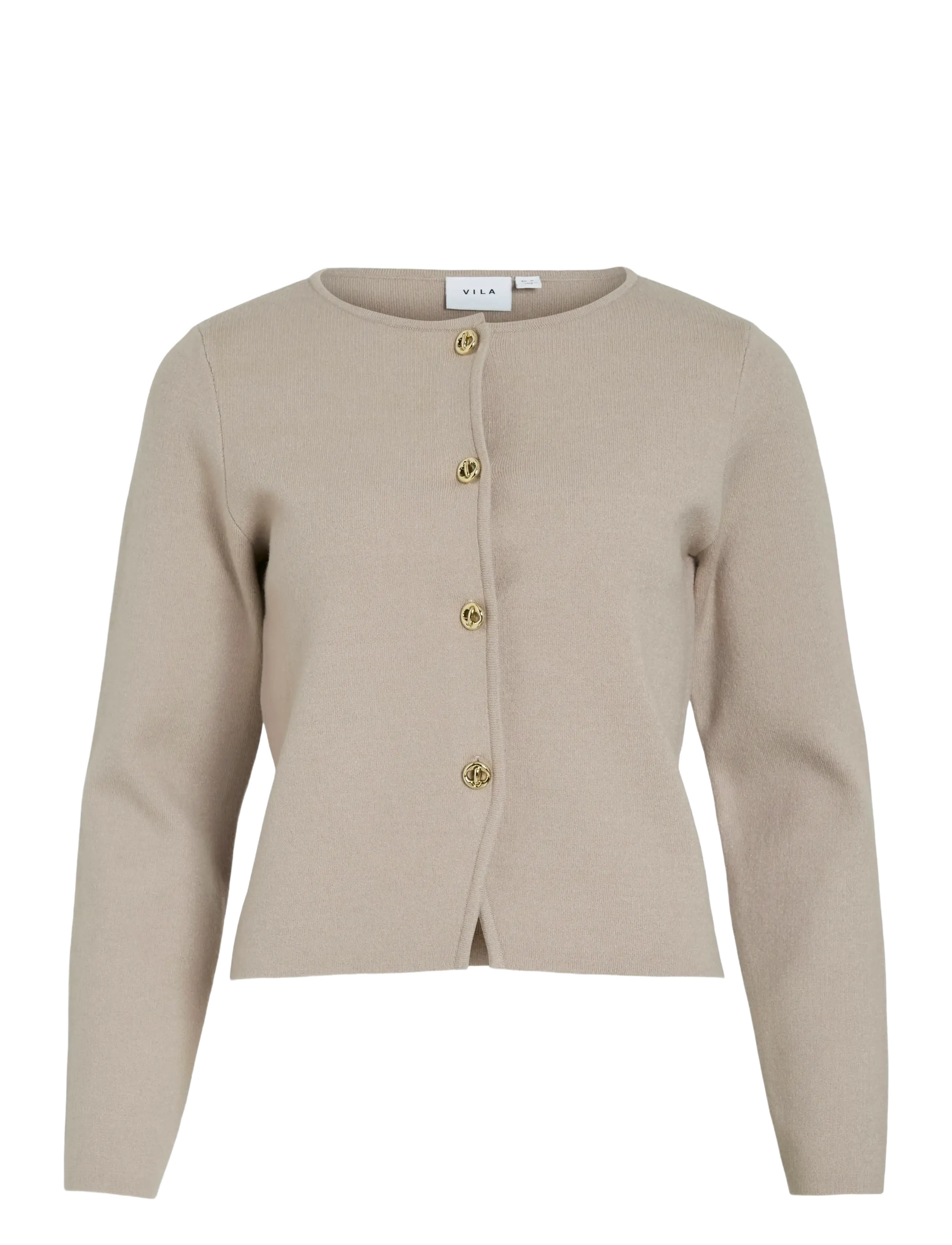VILA Vizarah L/S Cardigan/Ka Cream - XXL - Damen