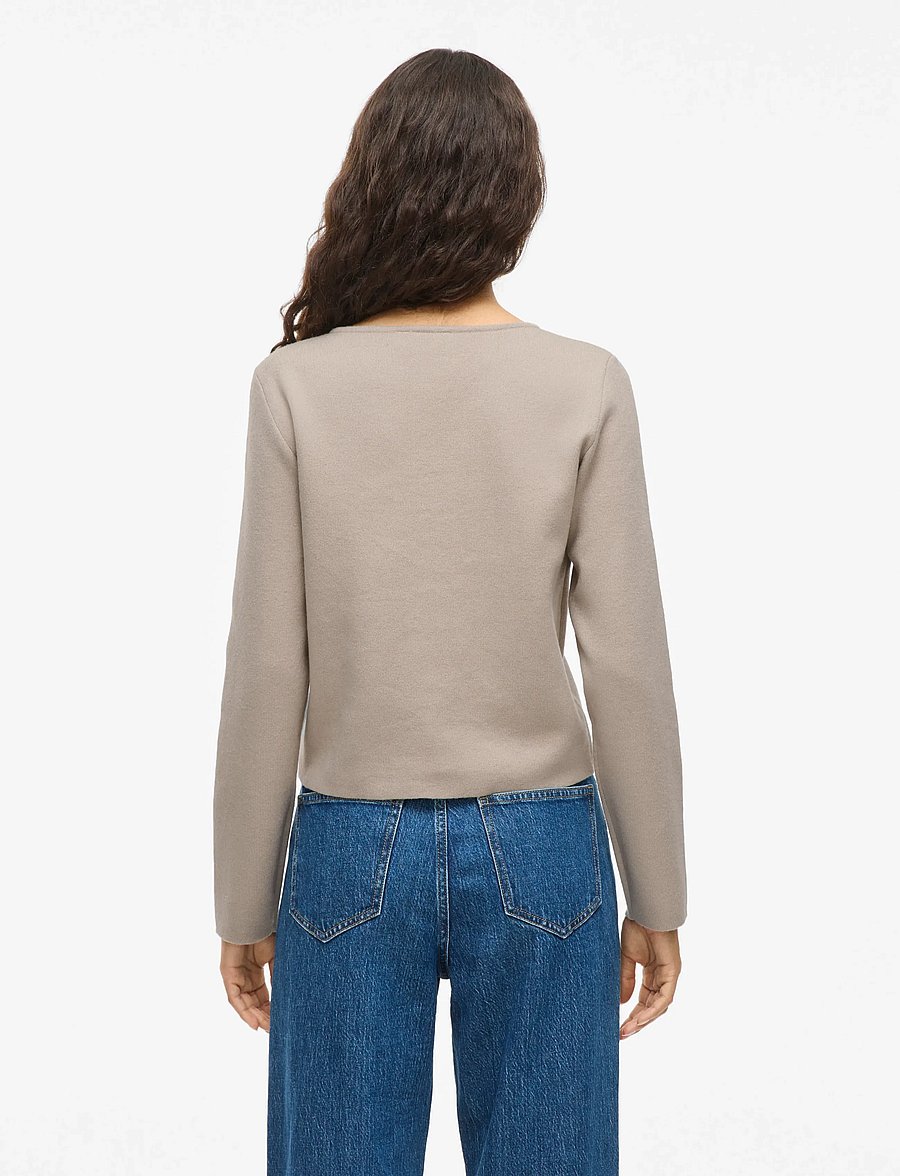 Vila - VIZARAH L/S CARDIGAN/KA - cardigans - feather gray - 3