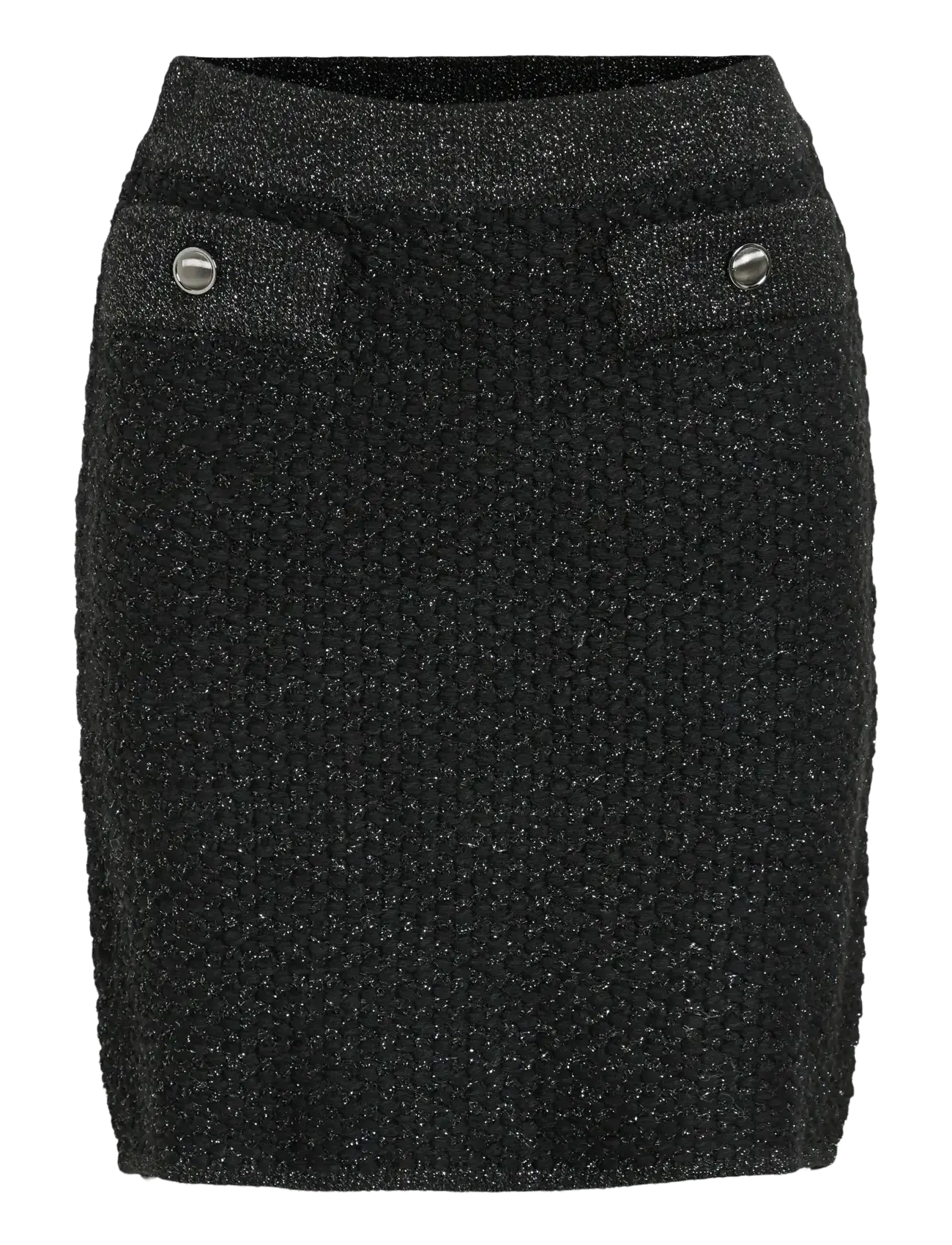 Vila VIMALAY SHORT KNIT SKIRT - Kurze Röcke - BLACK BEAUTY / black