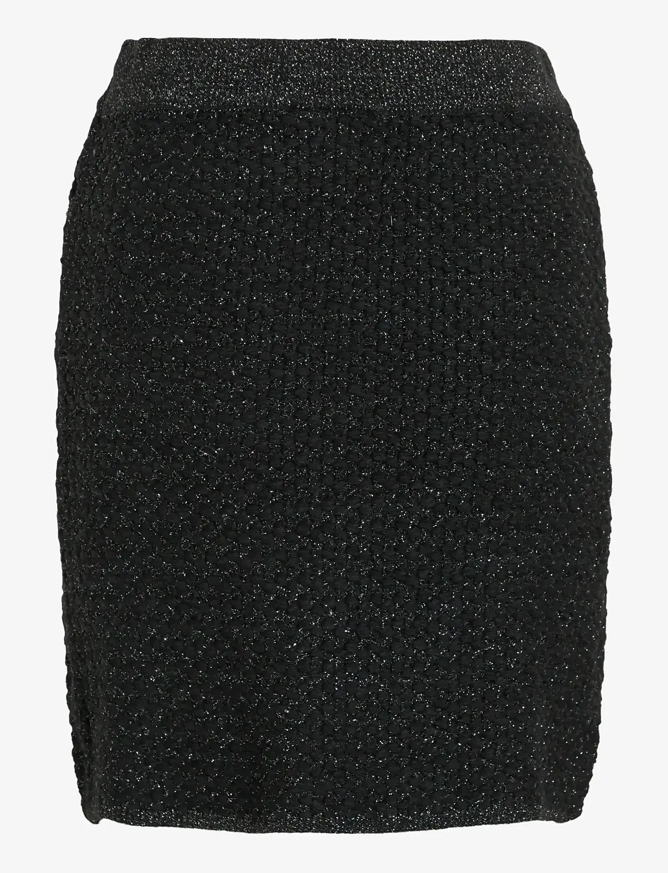 Vila - VIMALAY SHORT KNIT SKIRT - strickröcke - black beauty - 1