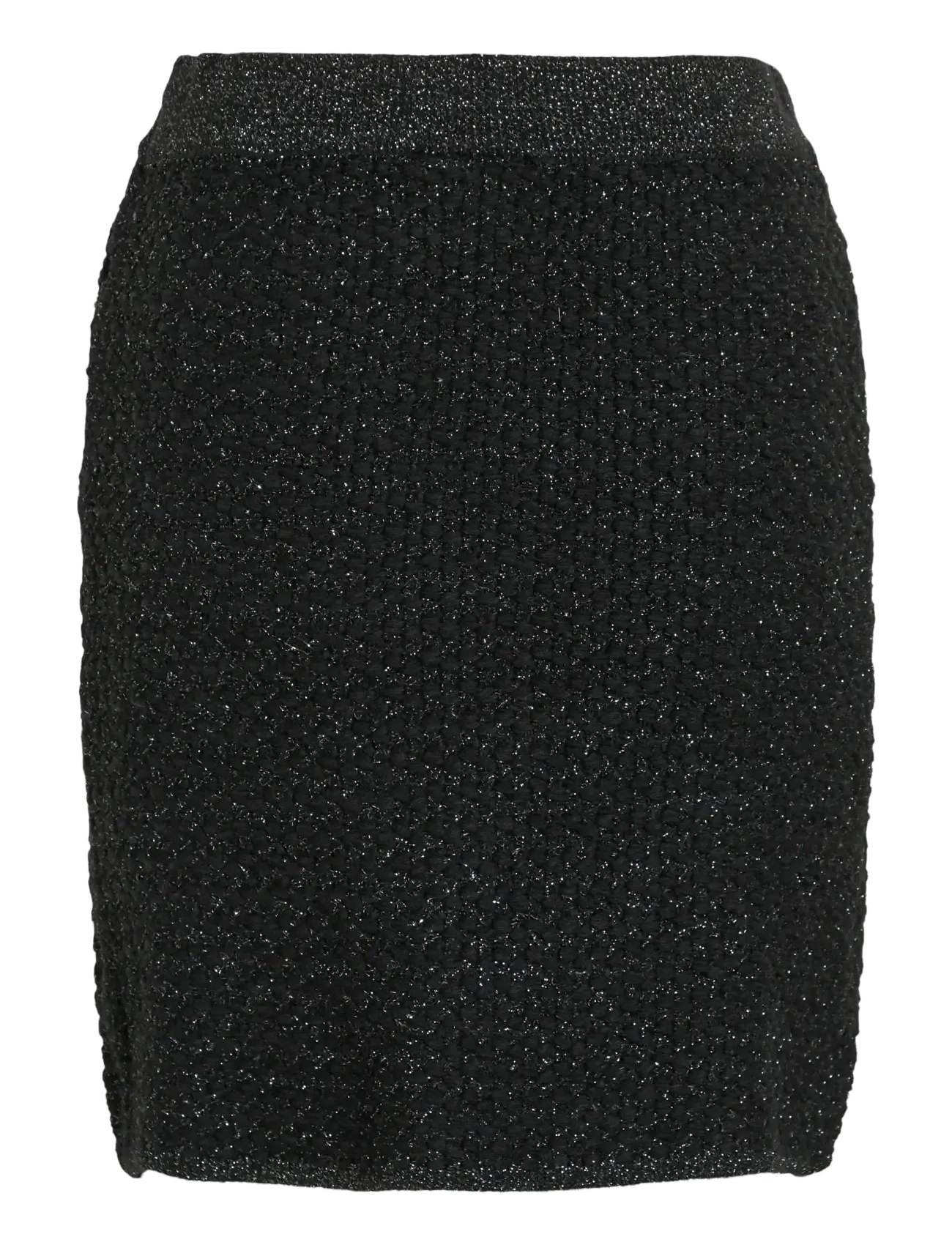 Vila - VIMALAY SHORT KNIT SKIRT - knitted skirts - black beauty - 1