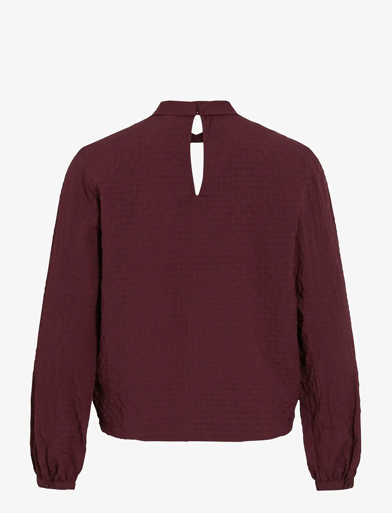 Vila - VIVEAMA L/S HIGH NECK TOP/PB - langærmede bluser - fig - 2