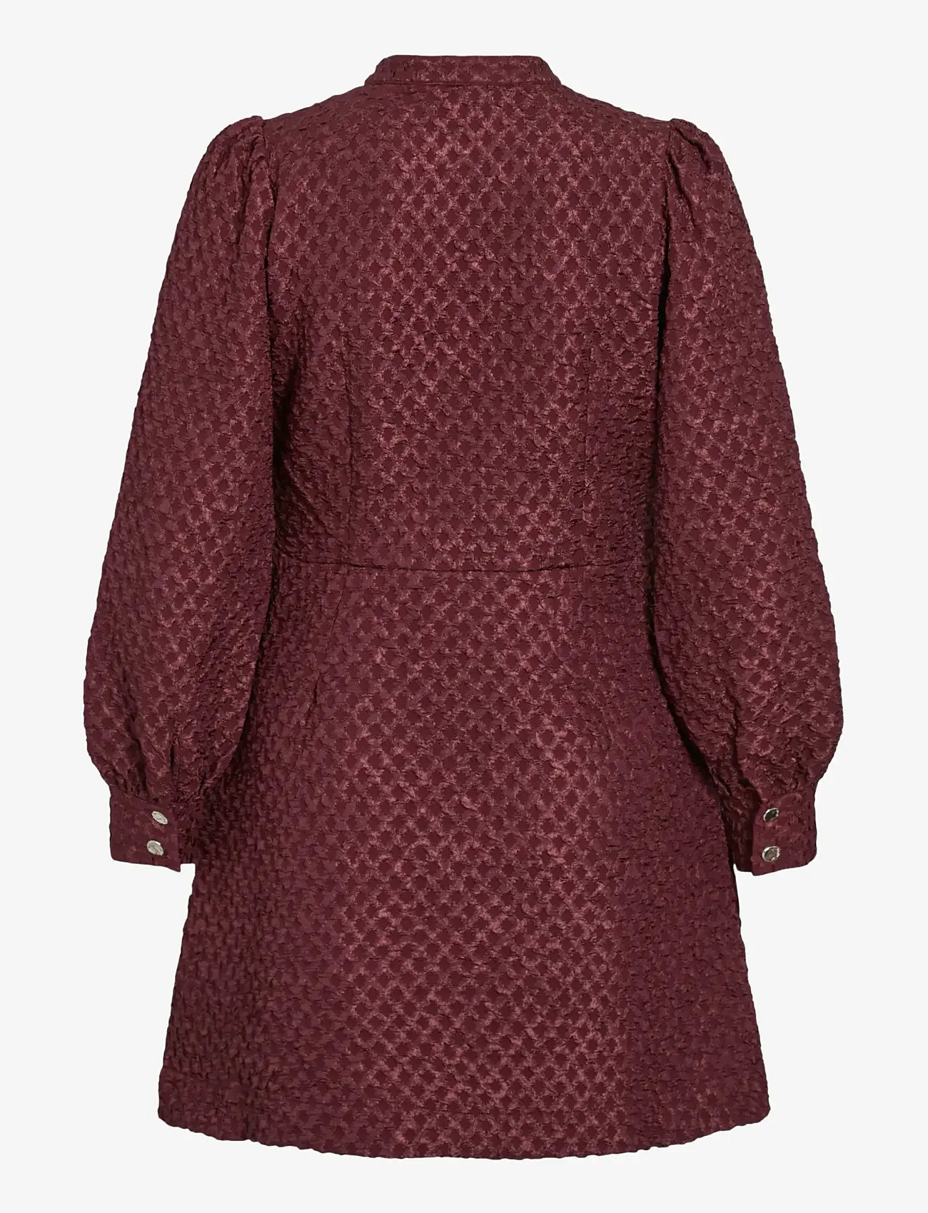 Vila - VITALIAMA L/S JAQCUARD DRESS - shirt dresses - fig - 1