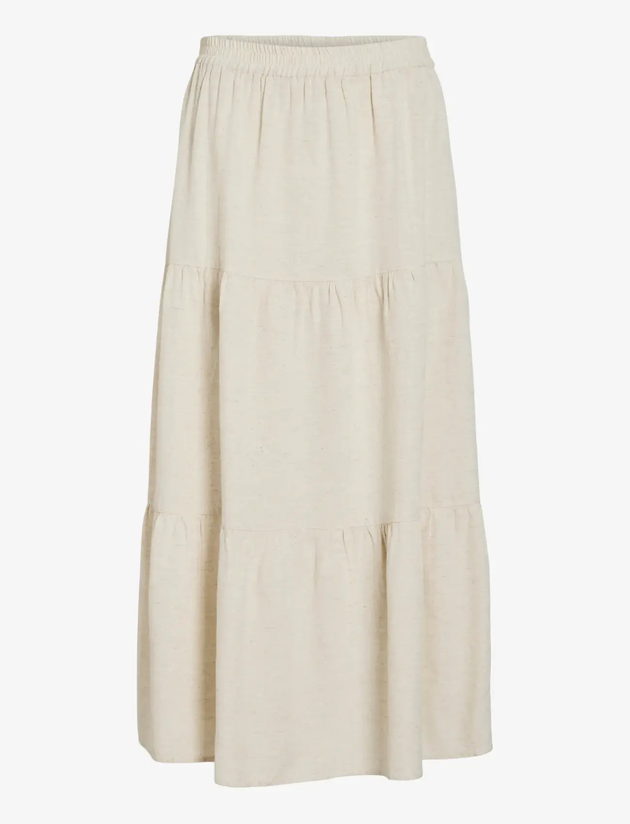 Vila - VIPRISILLA HW ANKLE SKIRT - NOOS - maksiseelikud - super light natural melan - 1
