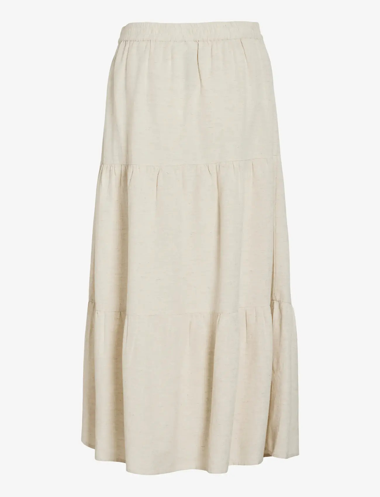 Vila - VIPRISILLA HW ANKLE SKIRT - NOOS - maksiseelikud - super light natural melan - 2