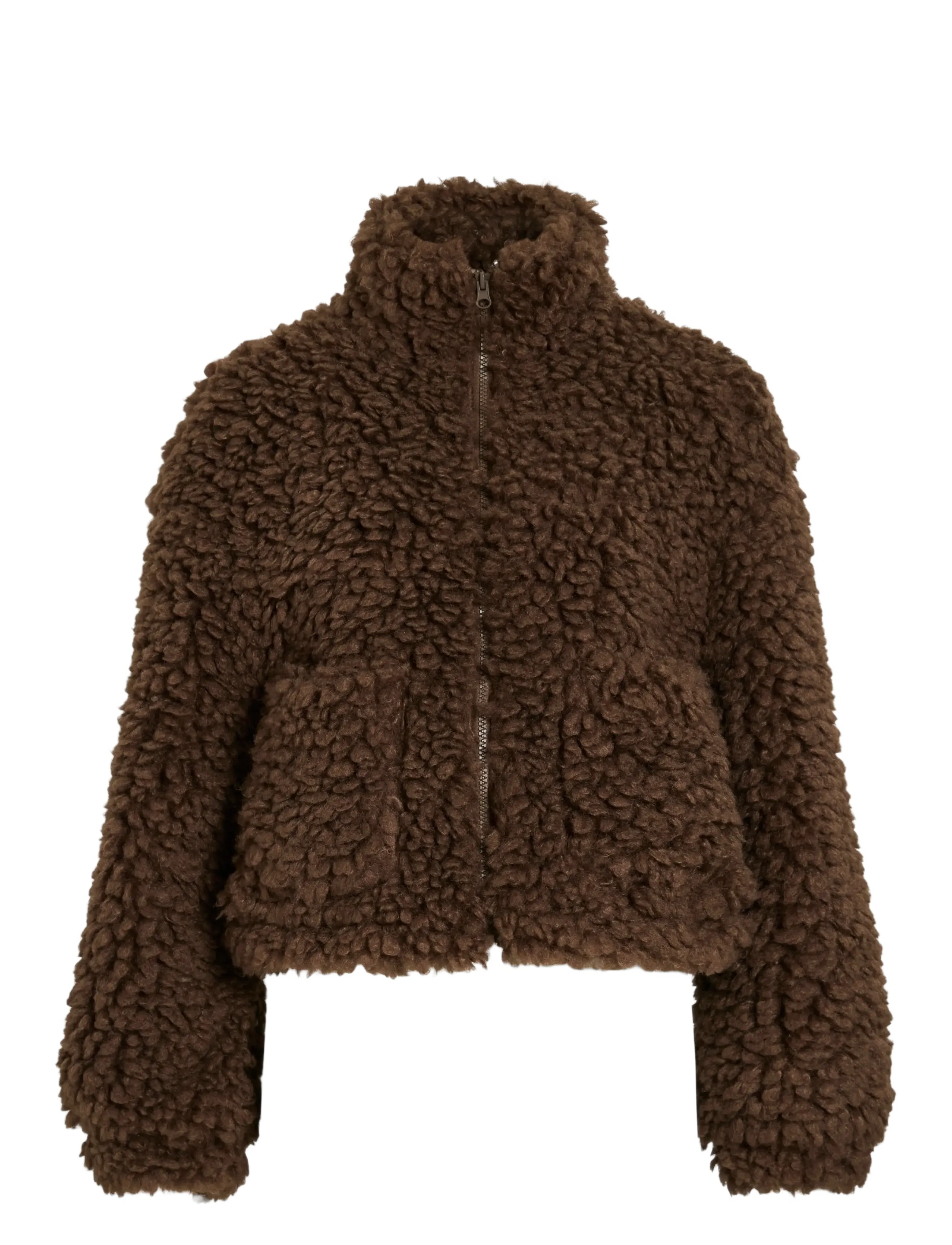 VIFIOLA L/S SHORT JACKET - COFFEE BEAN