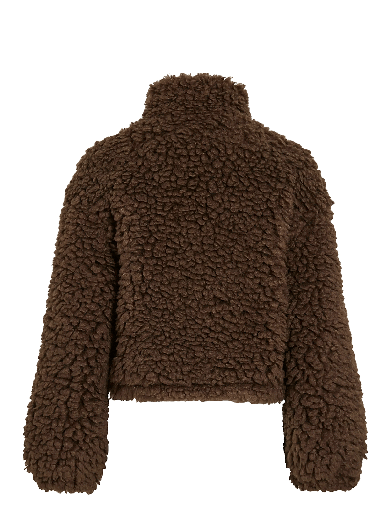 Vila - VIFIOLA L/S SHORT JACKET - midlayer-jakker - coffee bean - 1