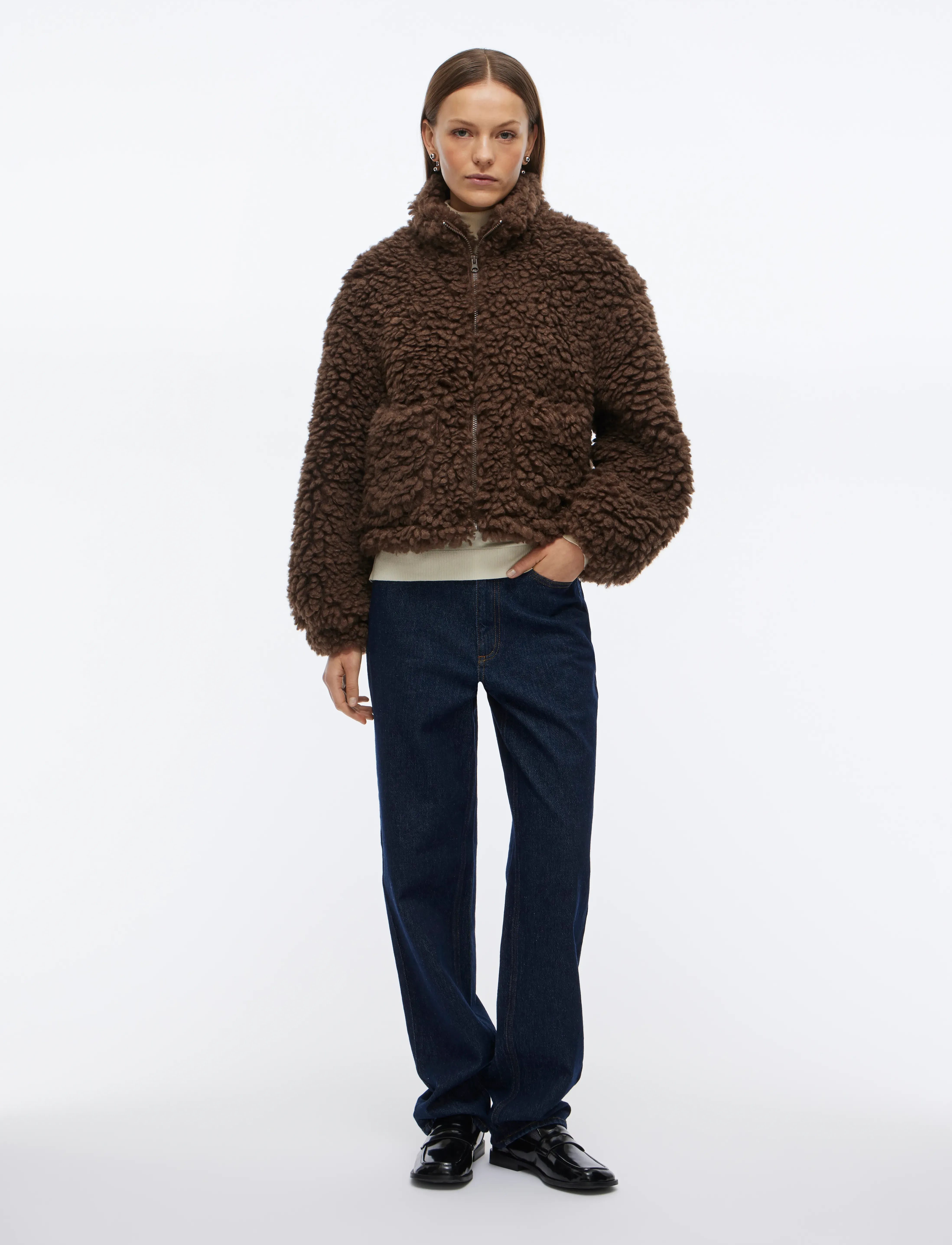 Vila - VIFIOLA L/S SHORT JACKET - yttertøy - coffee bean - 2