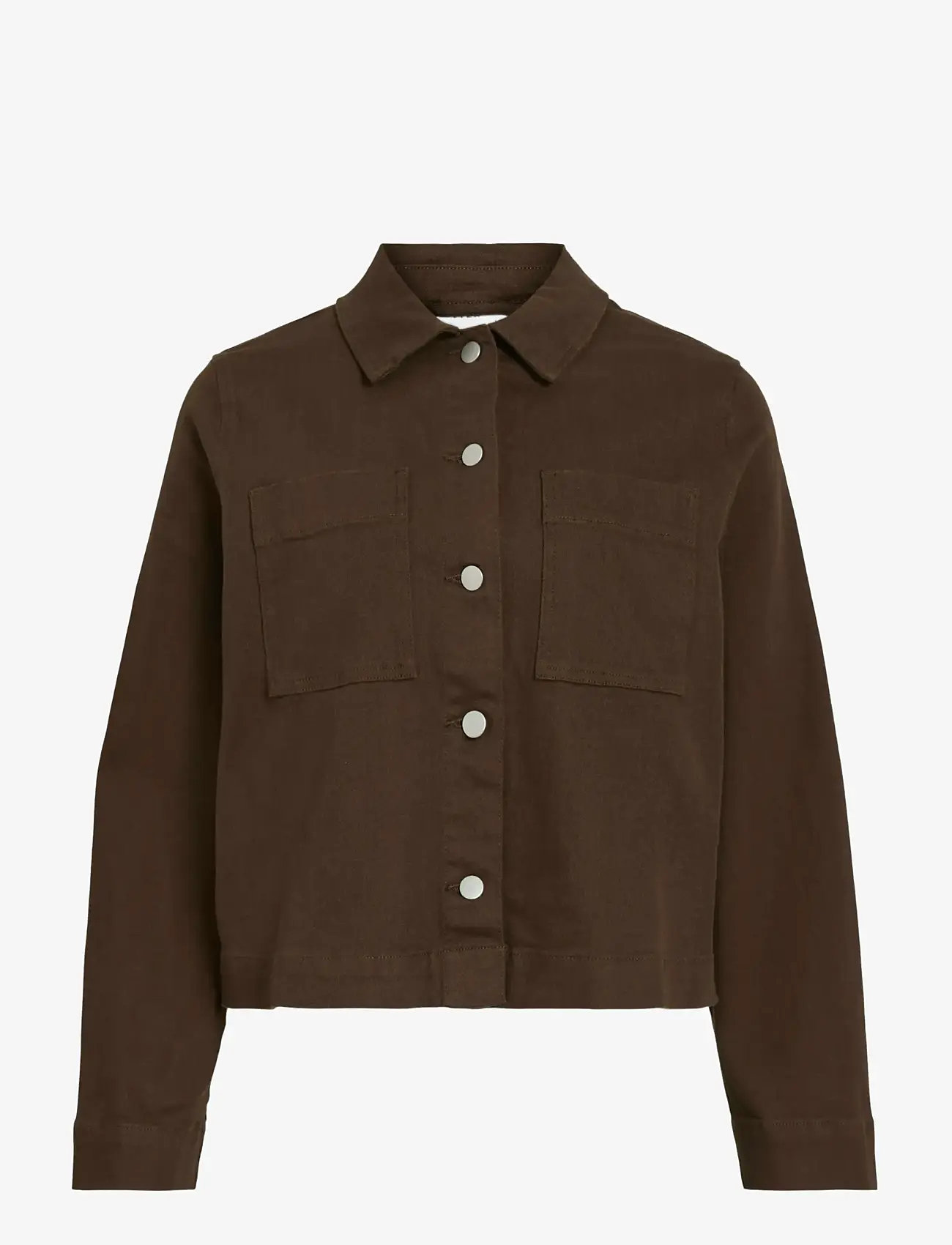 Vila - VICHIA NEW L/S JACKET - herbstliche kleidung - demitasse - 0