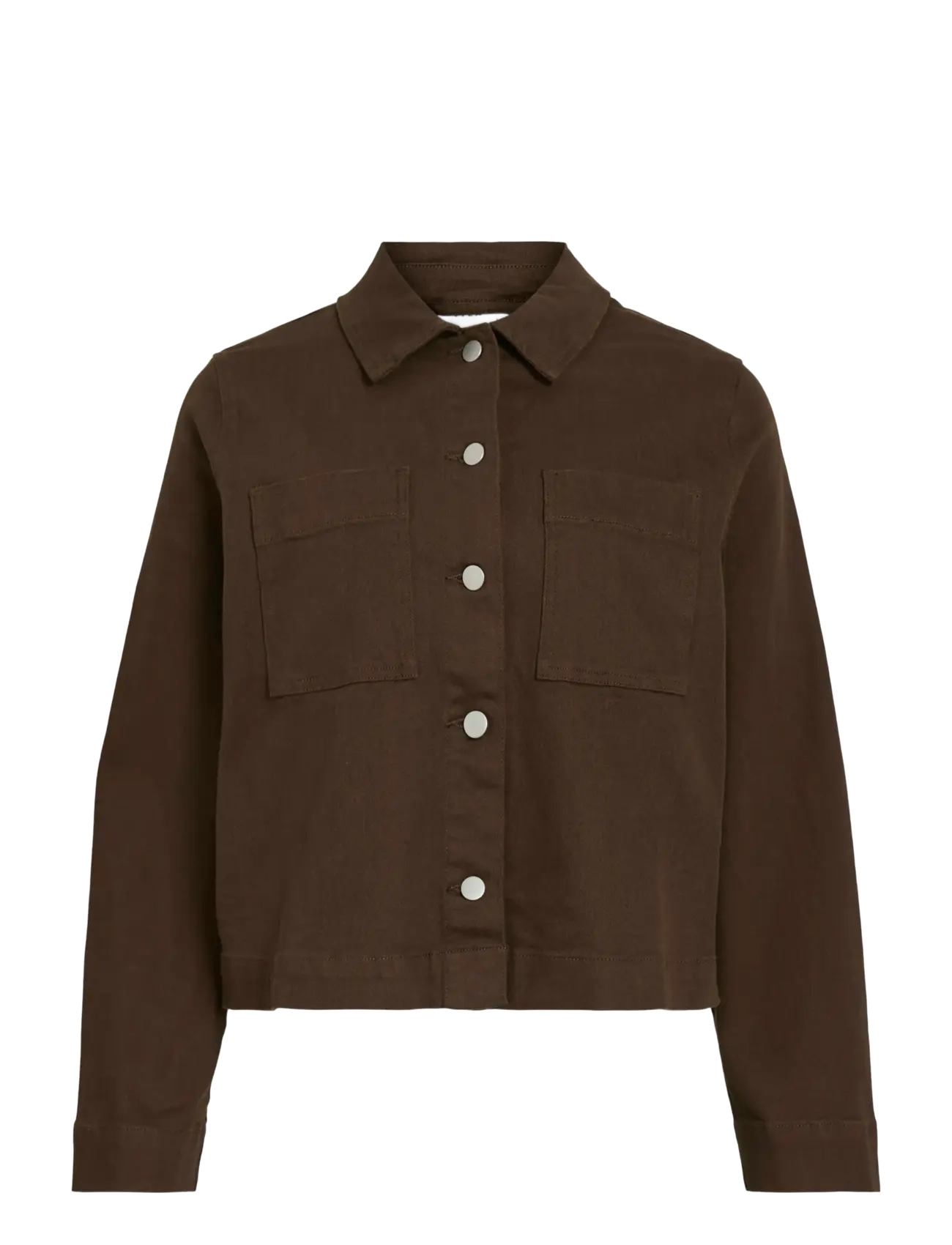 Vila VICHIA NEW L/S JACKET - Overshirts - DEMITASSE / brown