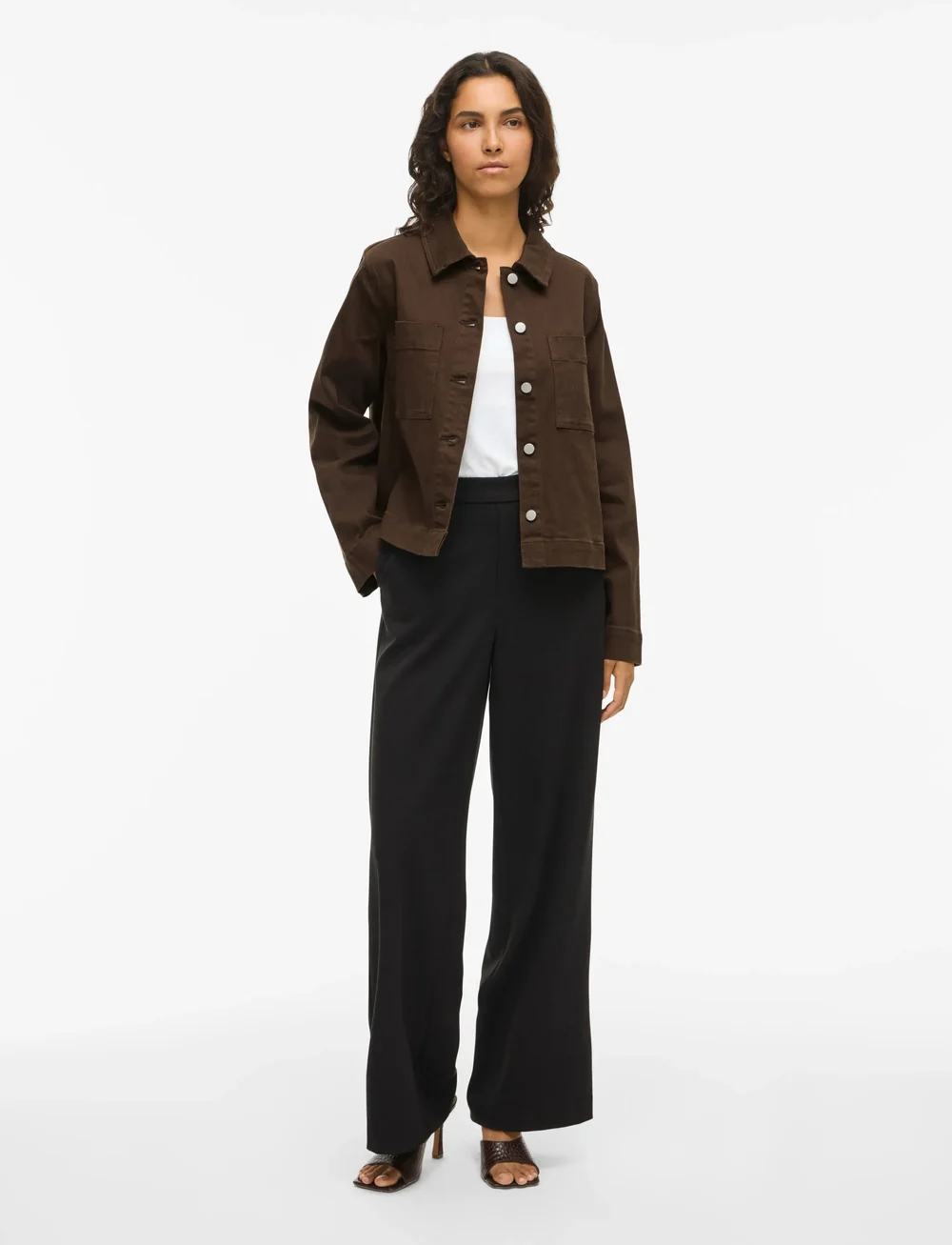 Vila - VICHIA NEW L/S JACKET - pealissärgid - demitasse - 0