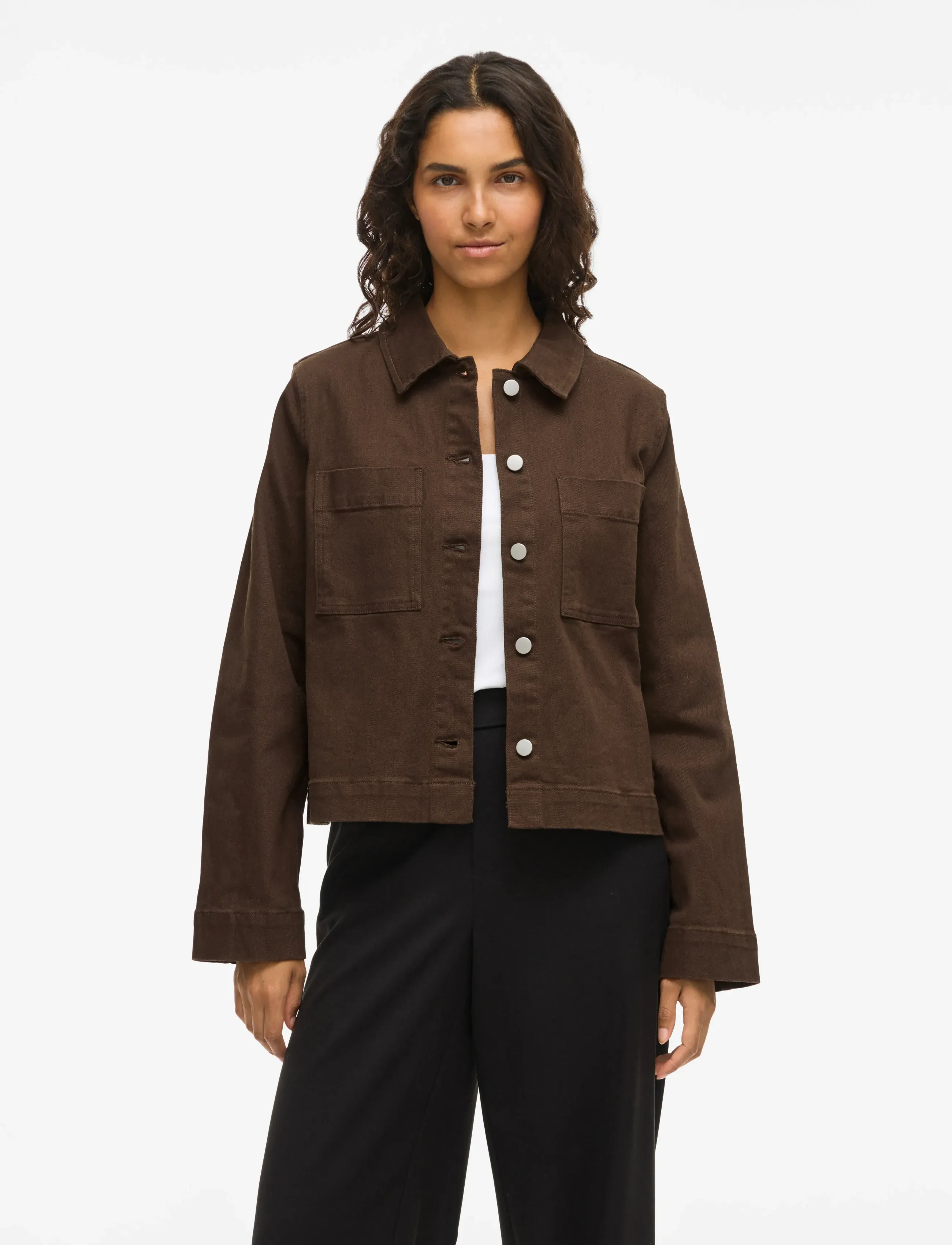 Vila - VICHIA NEW L/S JACKET - virskrekli - demitasse - 4