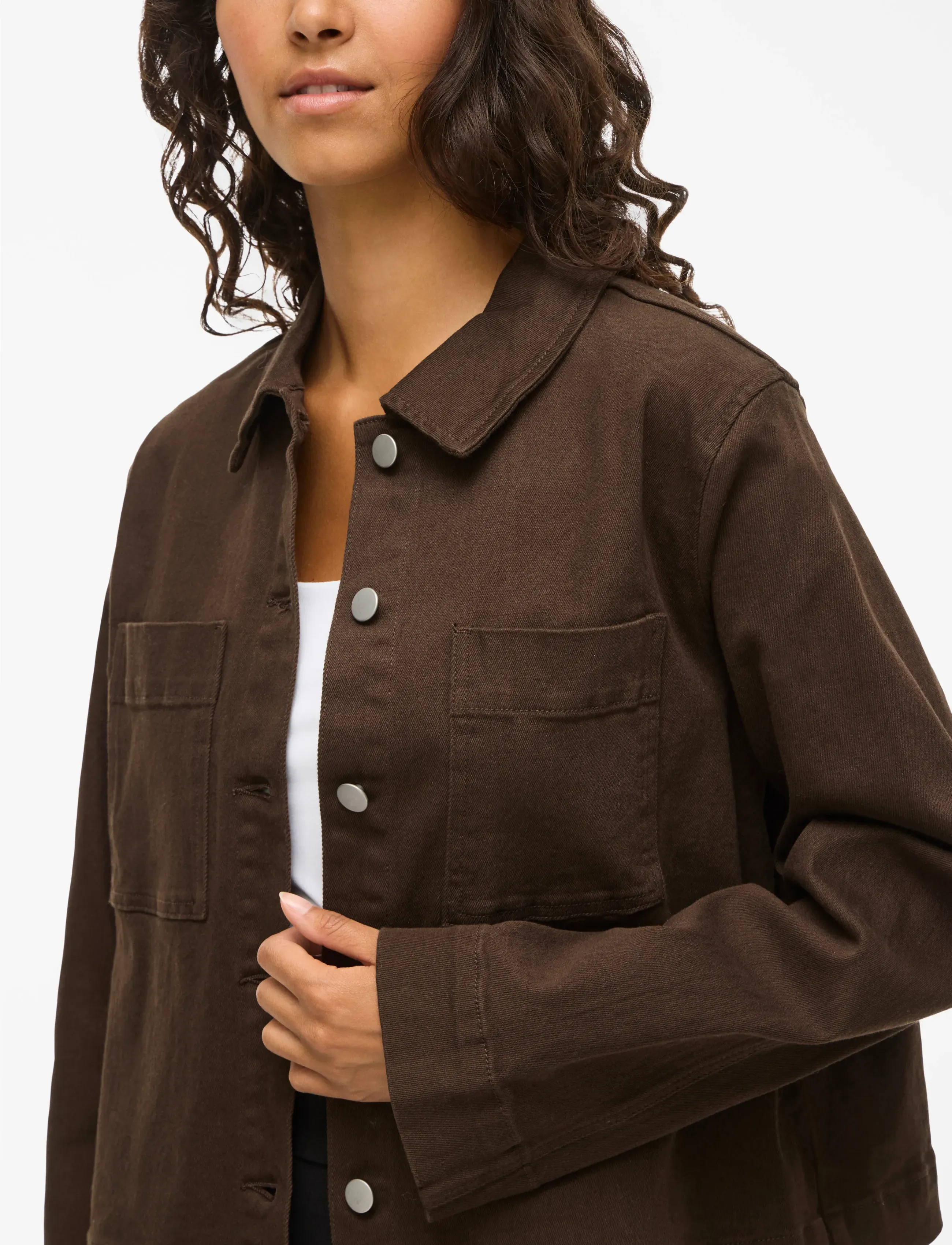 Vila - VICHIA NEW L/S JACKET - virskrekli - demitasse - 5