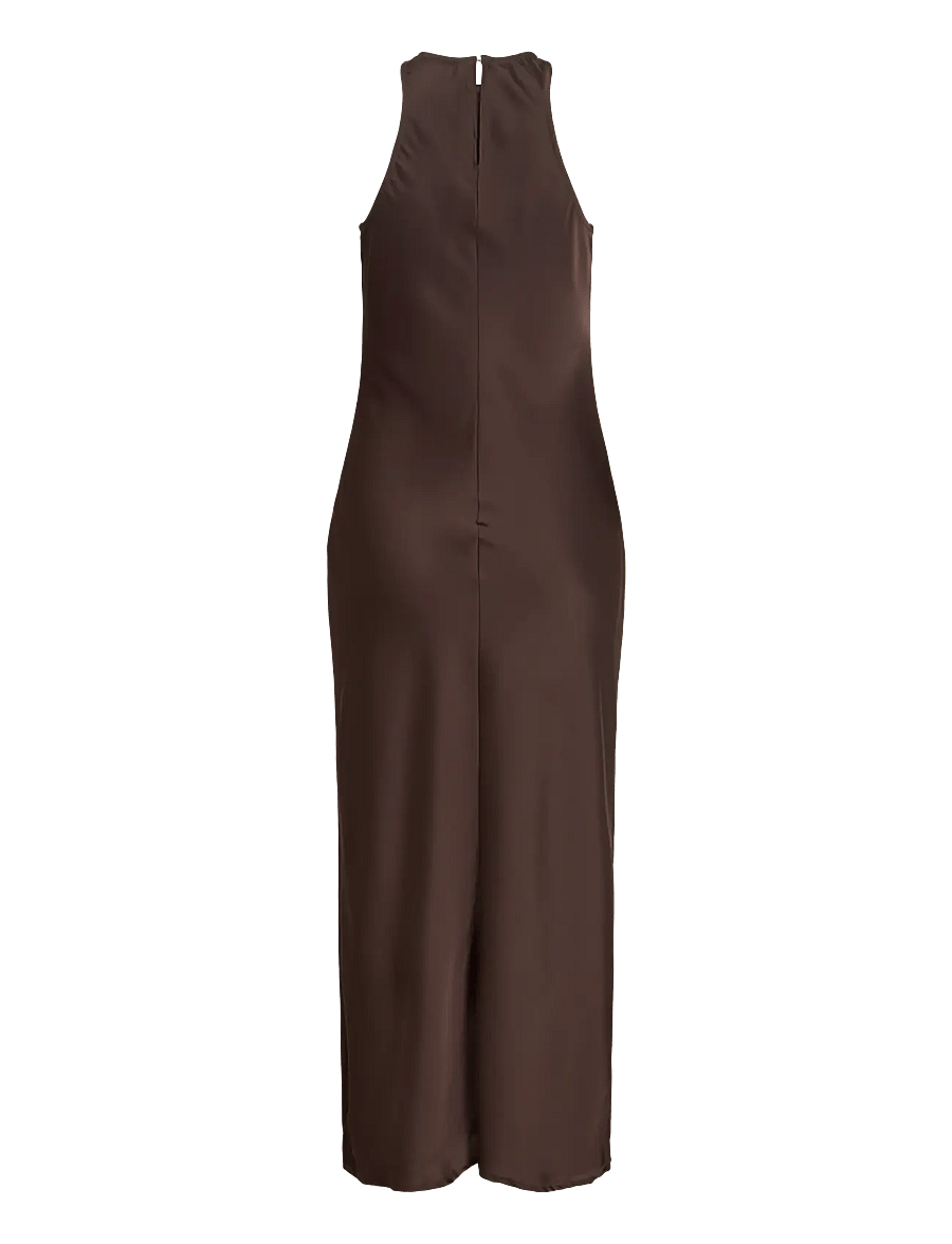 Vila - VIRAVENNA S/L ANKLE DRESS - NOOS/OC - aftenkjoler - coffee bean - 2