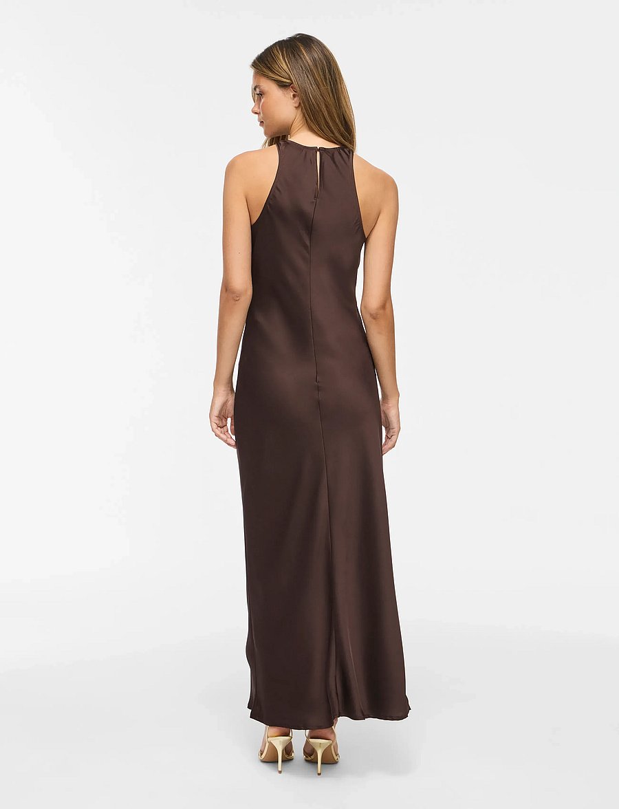 Vila - VIRAVENNA S/L ANKLE DRESS - NOOS/OC - aftenkjoler - coffee bean - 3
