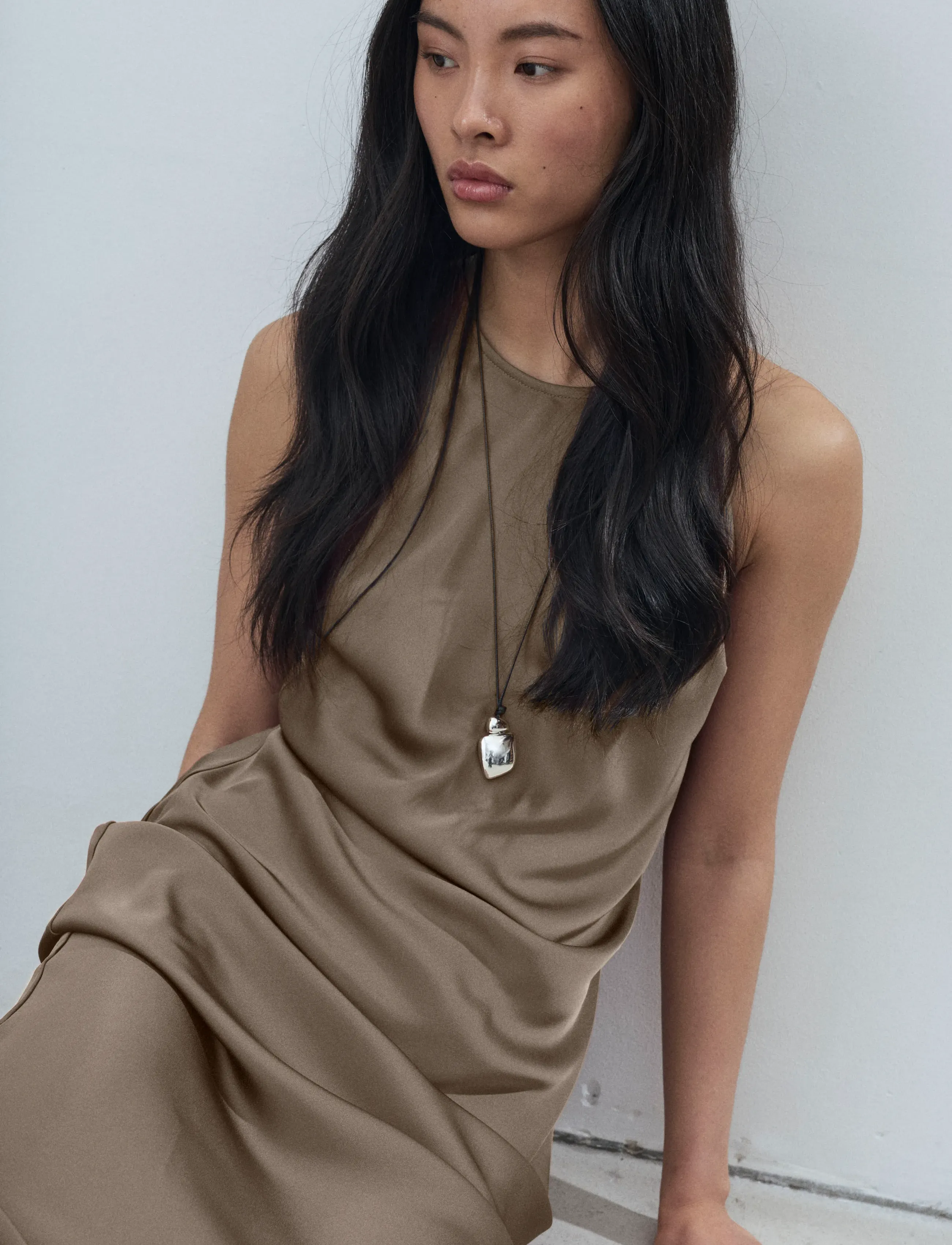 Vila - VIRAVENNA S/L ANKLE DRESS - NOOS/OC - aftonklänningar - fossil - 3