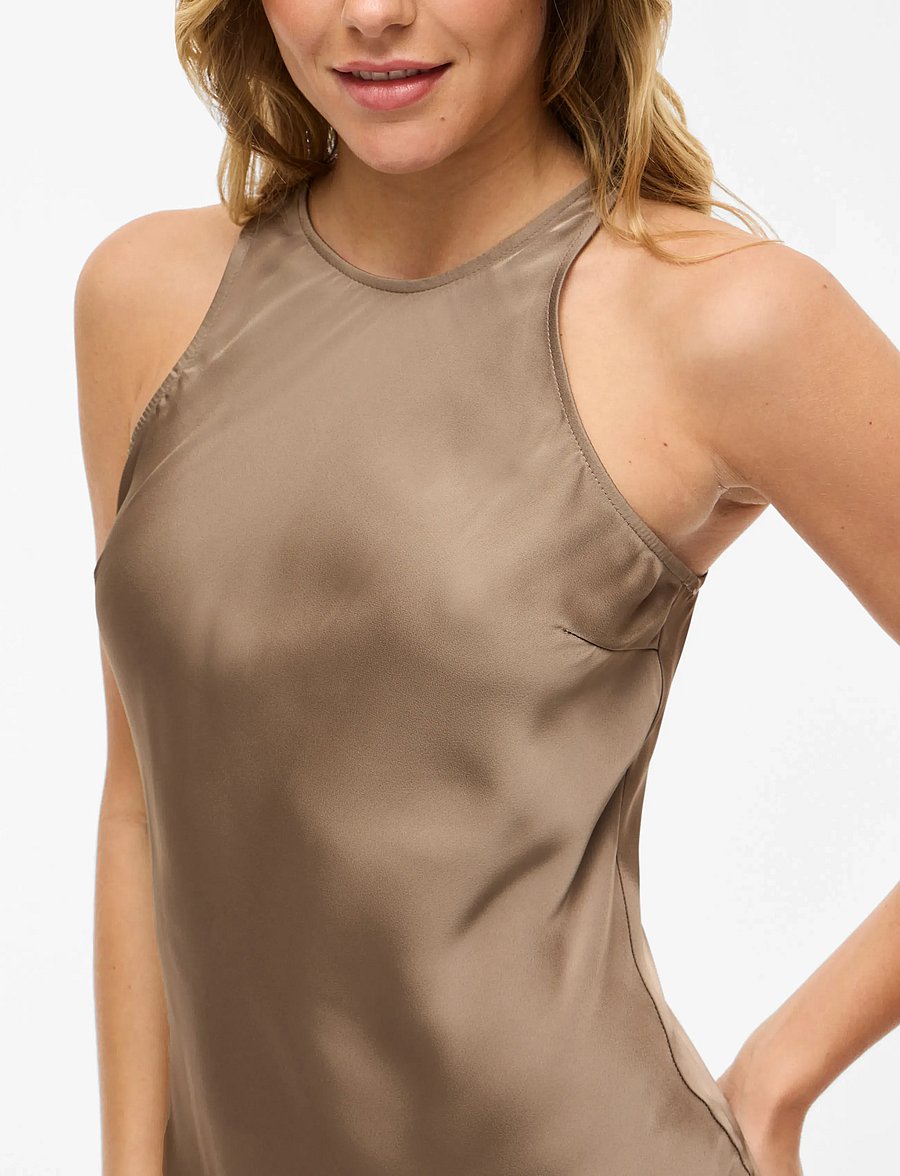 Vila - VIRAVENNA S/L ANKLE DRESS - NOOS/OC - selskapskjoler - fossil - 5