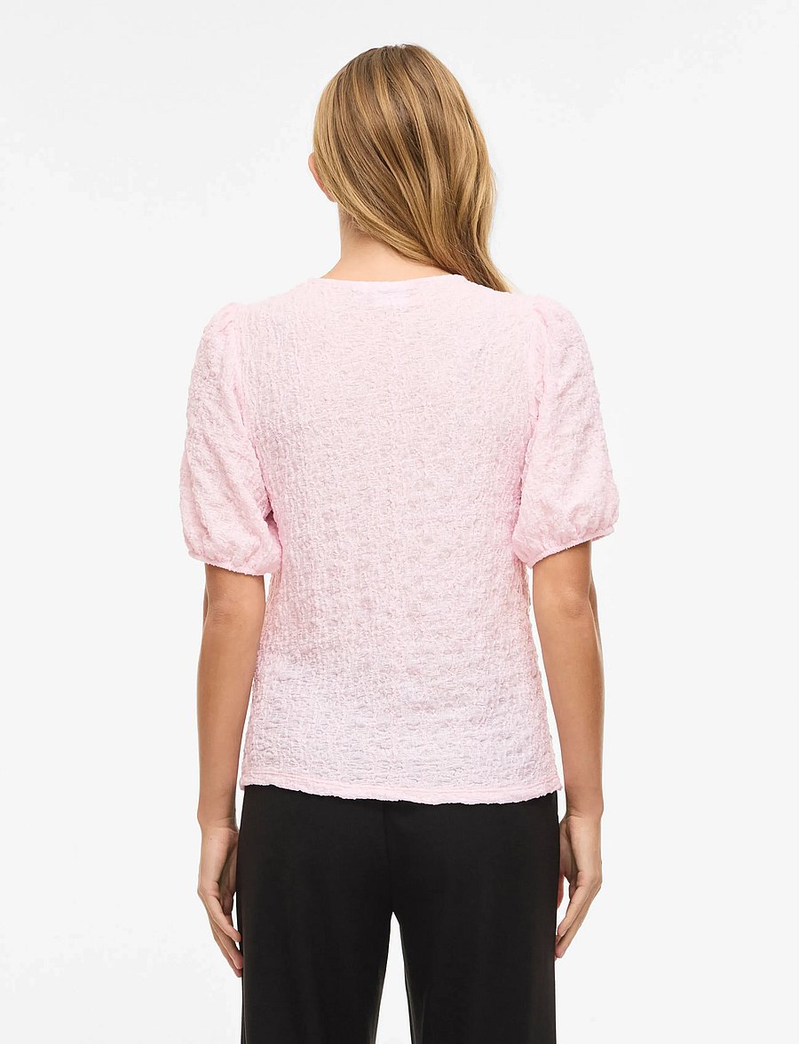 Vila - VIFALL O-NECK 2/4 TOP - NOOS - t-shirts - cherry blossom - 3