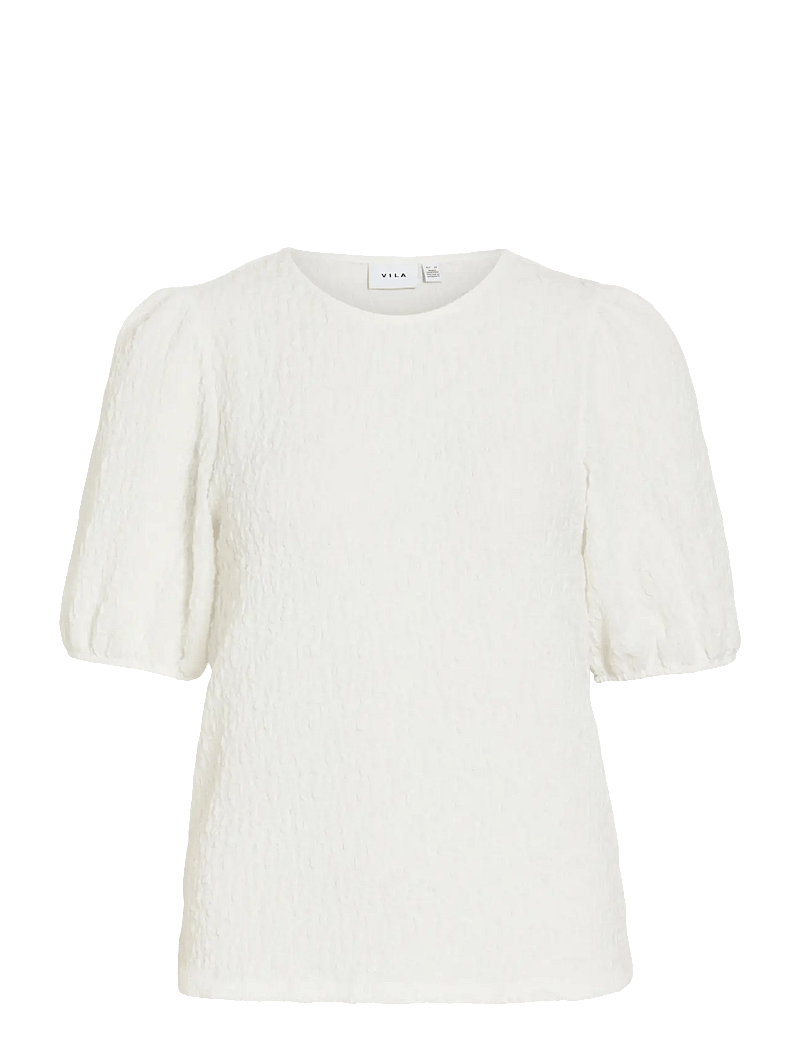 Vila - VIFALL O-NECK 2/4 TOP - NOOS - t-särgid - snow white - 1