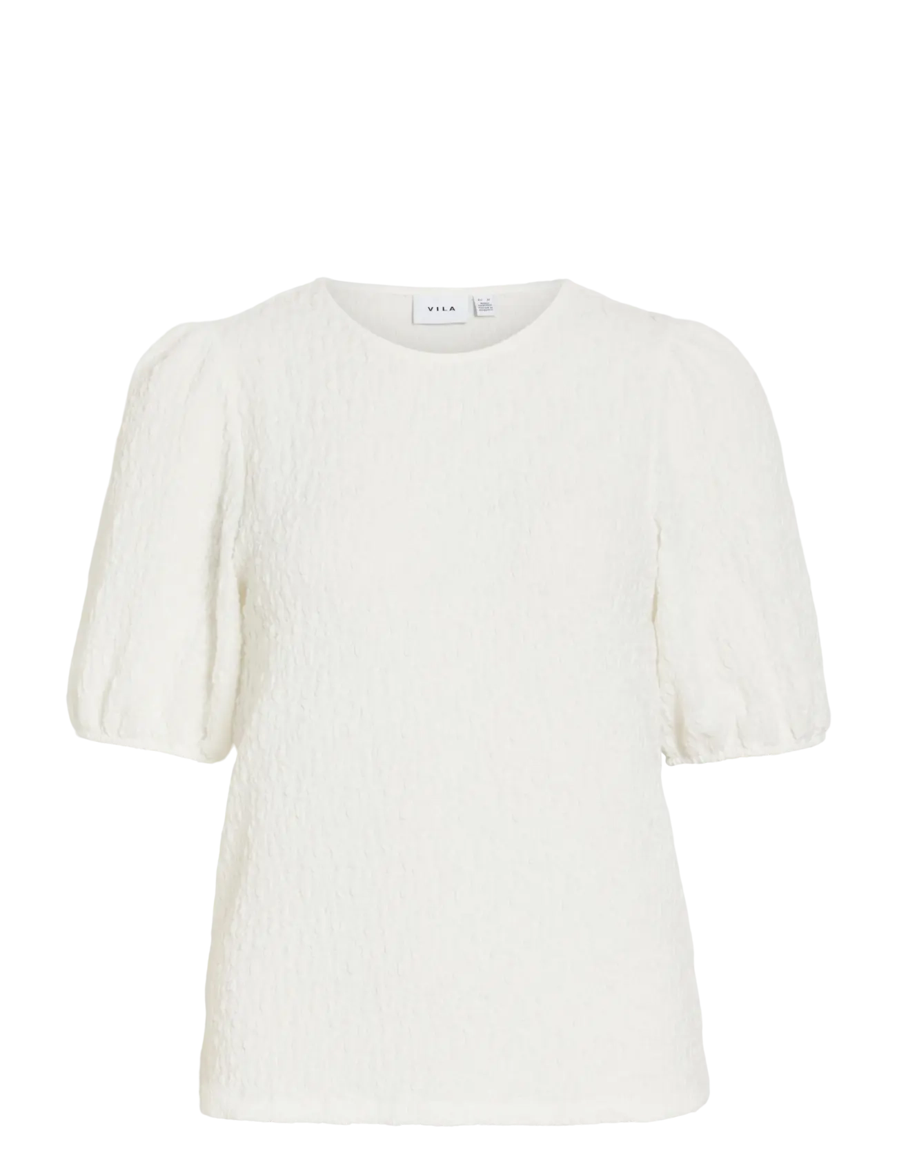 Vila VIFALL O-NECK 2/4 TOP - NOOS - Riided - SNOW WHITE / white