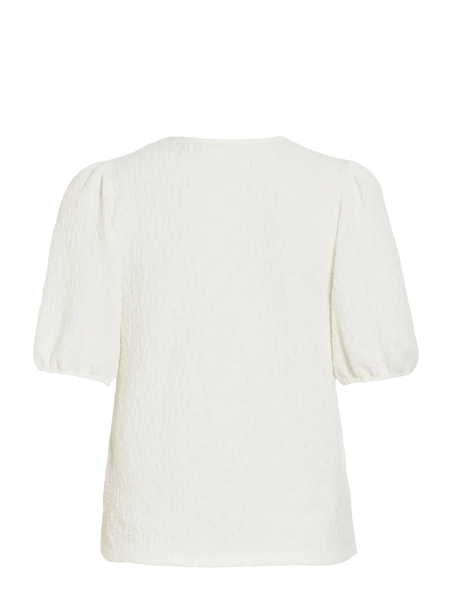 Vila - VIFALL O-NECK 2/4 TOP - NOOS - t-shirts - snow white - 2