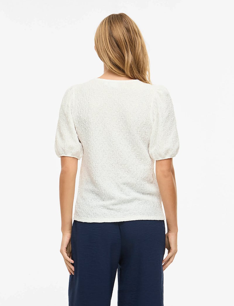 Vila - VIFALL O-NECK 2/4 TOP - NOOS - t-särgid - snow white - 3
